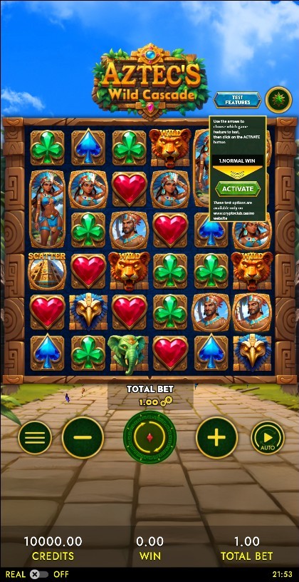 Aztec`s Wild Cascade mobile