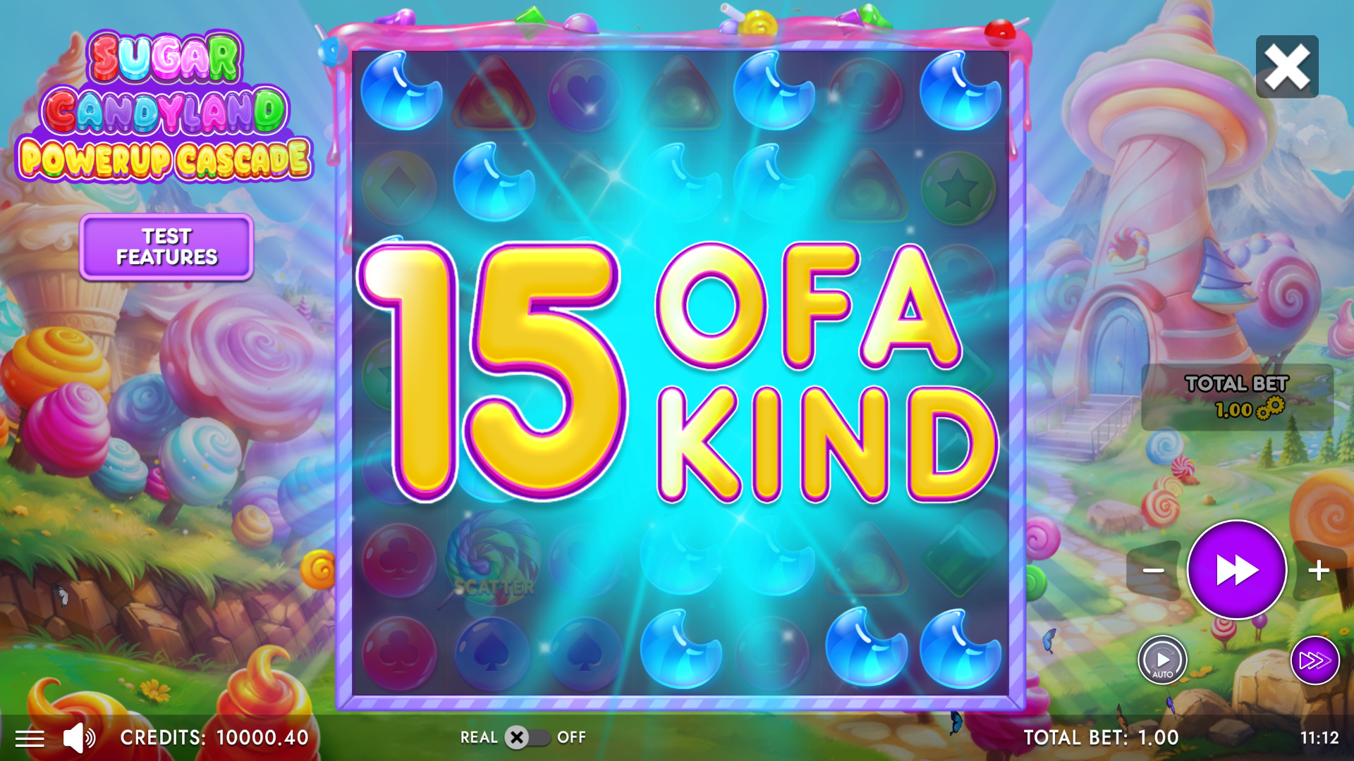 Sugar Candyland Powerup Cascade - 5 of a Kind