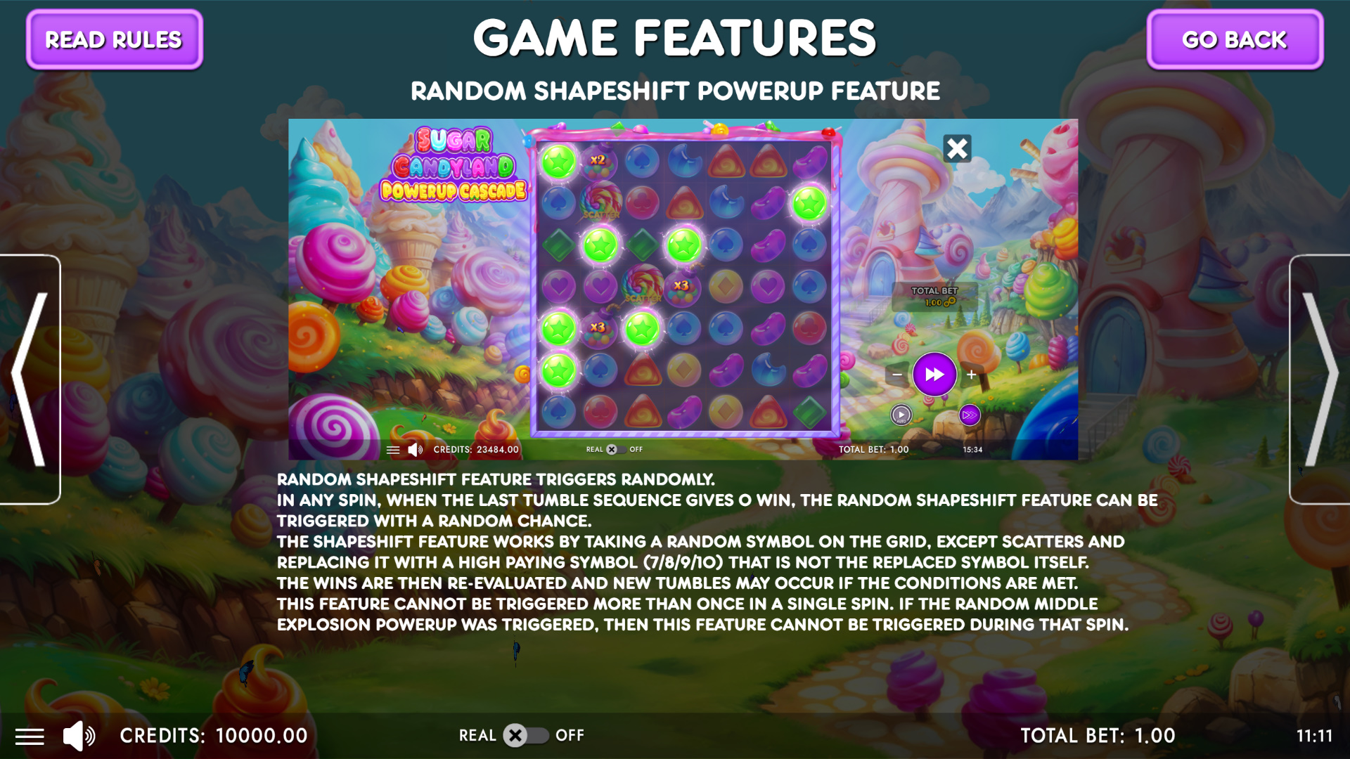 Sugar Candyland Powerup Cascade - Preview #2