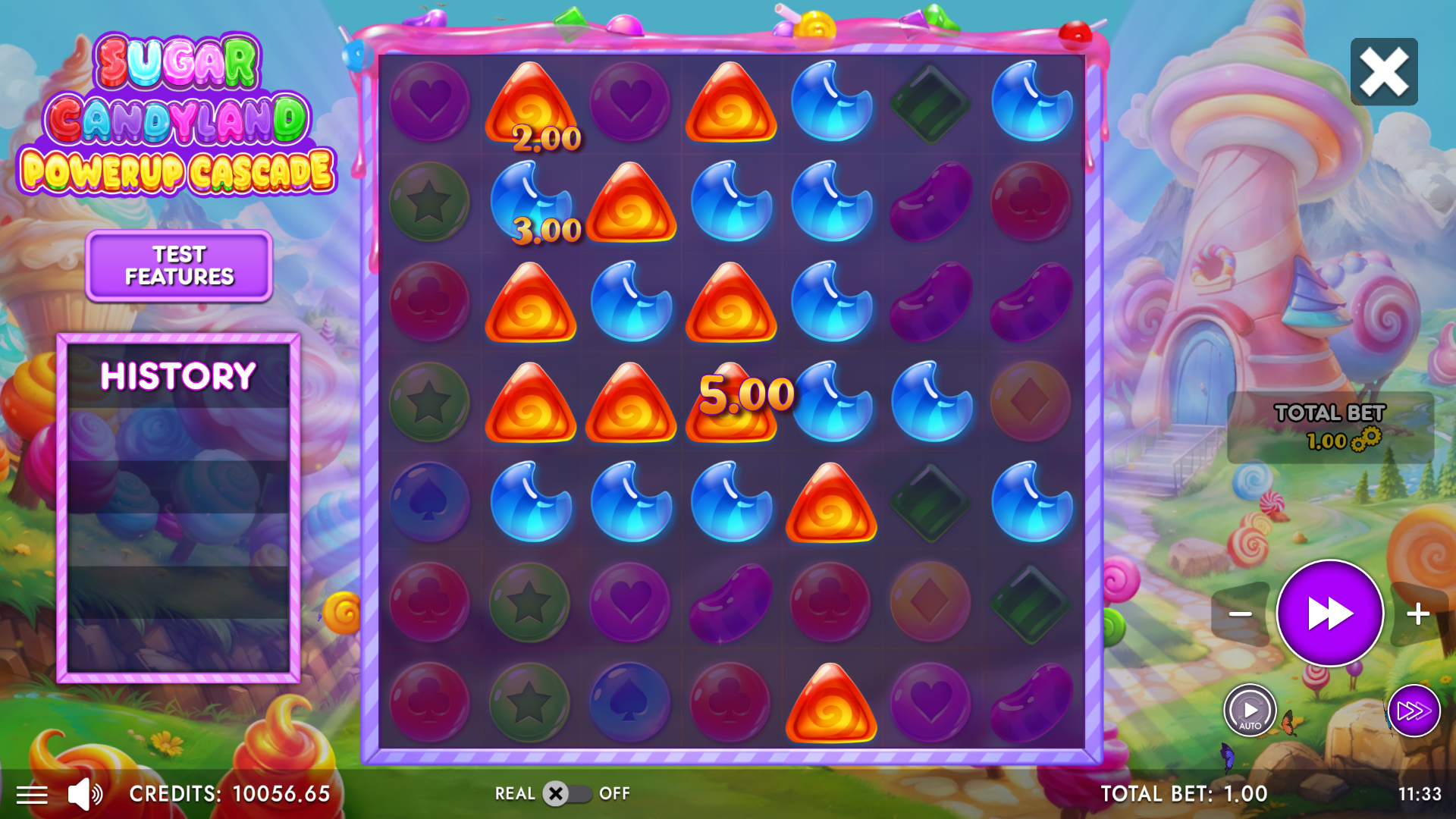 Sugar Candyland bomb multiplier activating