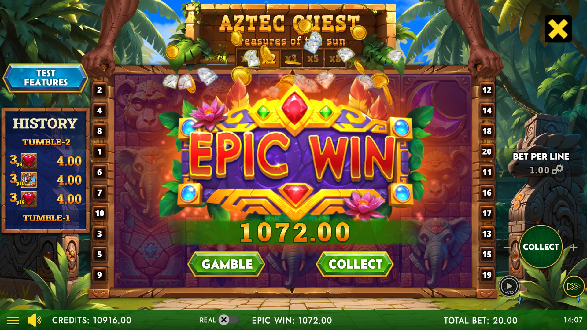 Aztec Quest - Treasures Of The Sun - Epic Win