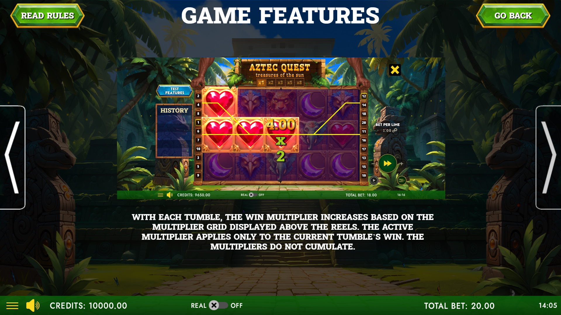 Aztec Quest - Treasures Of The Sun - Features #2