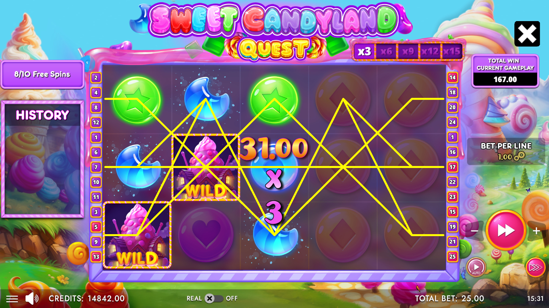 Sweet Candyland Quest gameplay