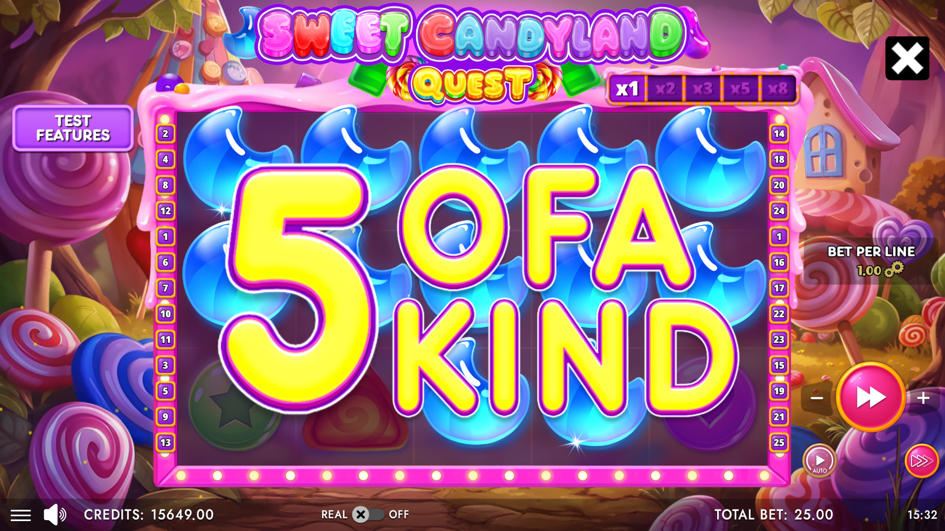 Sweet Candyland Quest win
