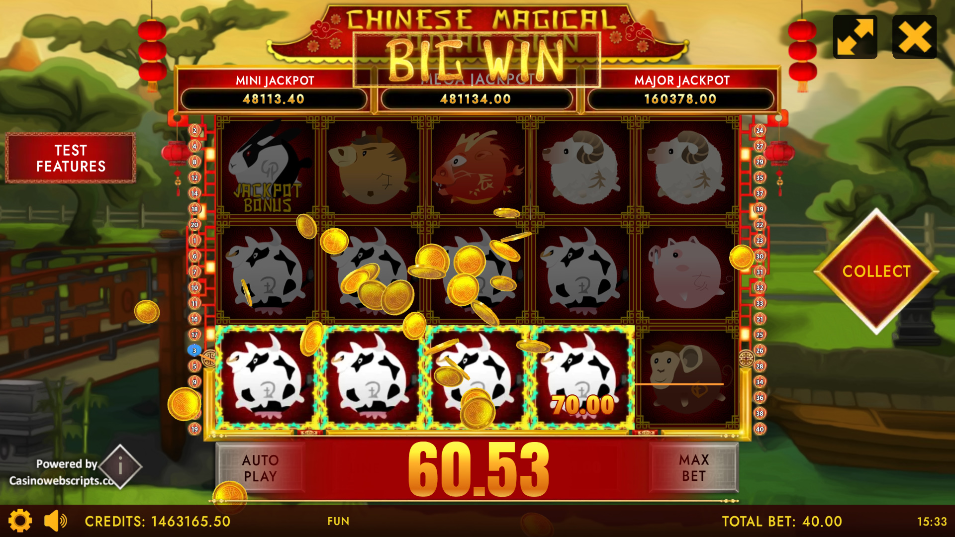 Chinese Magical Zodiac Sign big win celebration