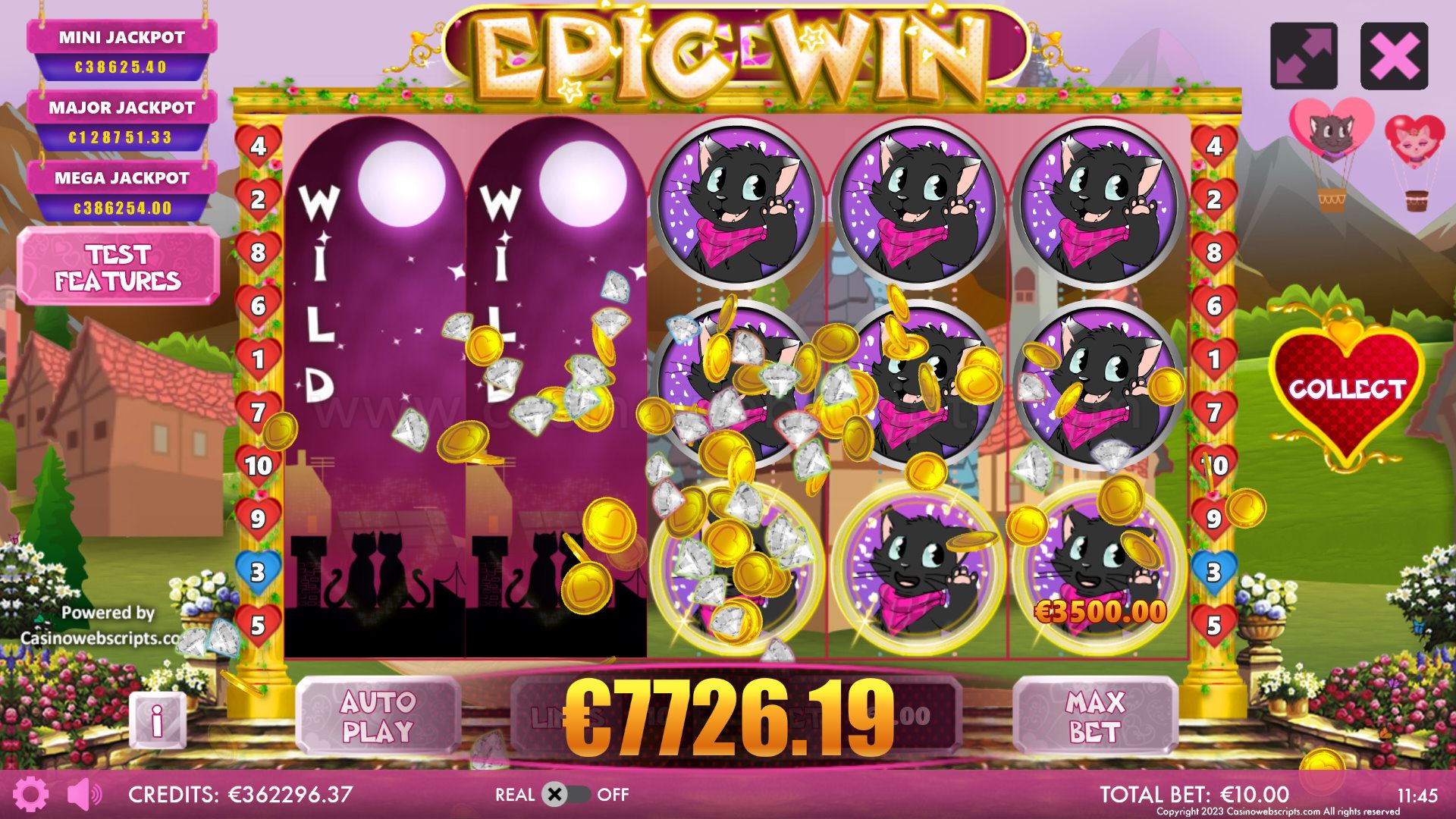 Catz Reel Love HTML5 Mobile and PC - Epic Win