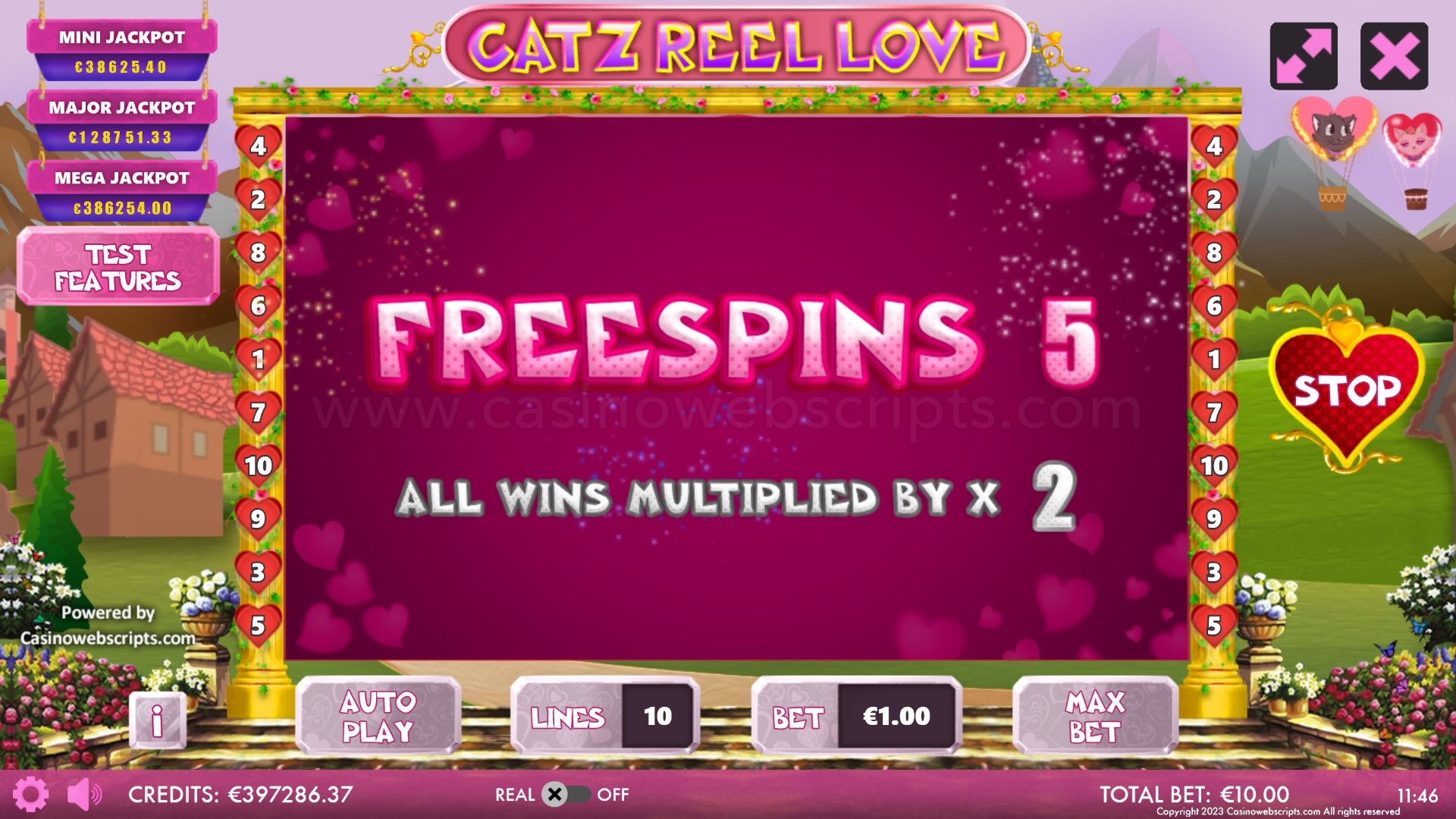 Catz Reel Love HTML5 Mobile and PC - FS Trigger