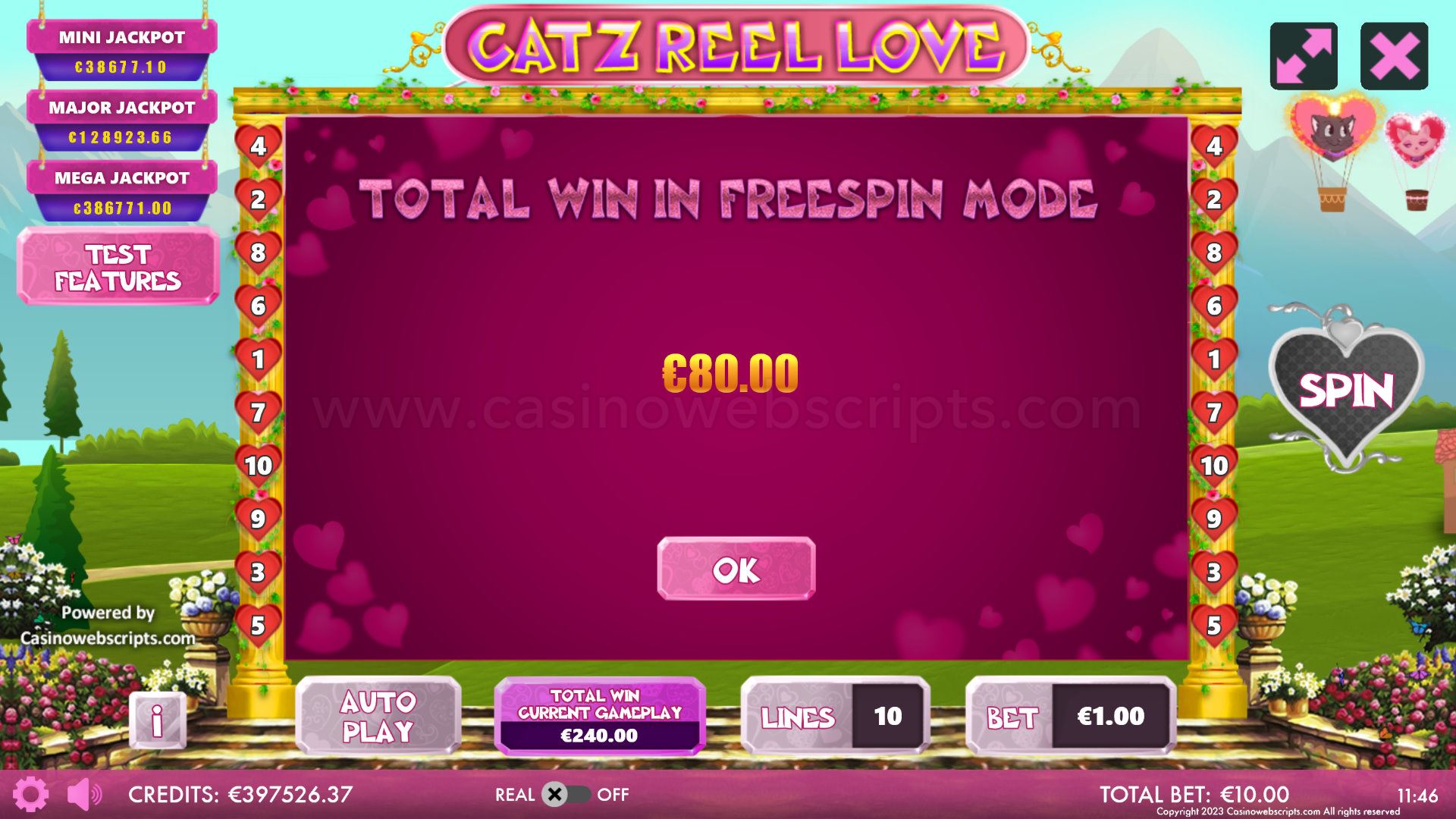 Catz Reel Love HTML5 Mobile and PC - Preview #4