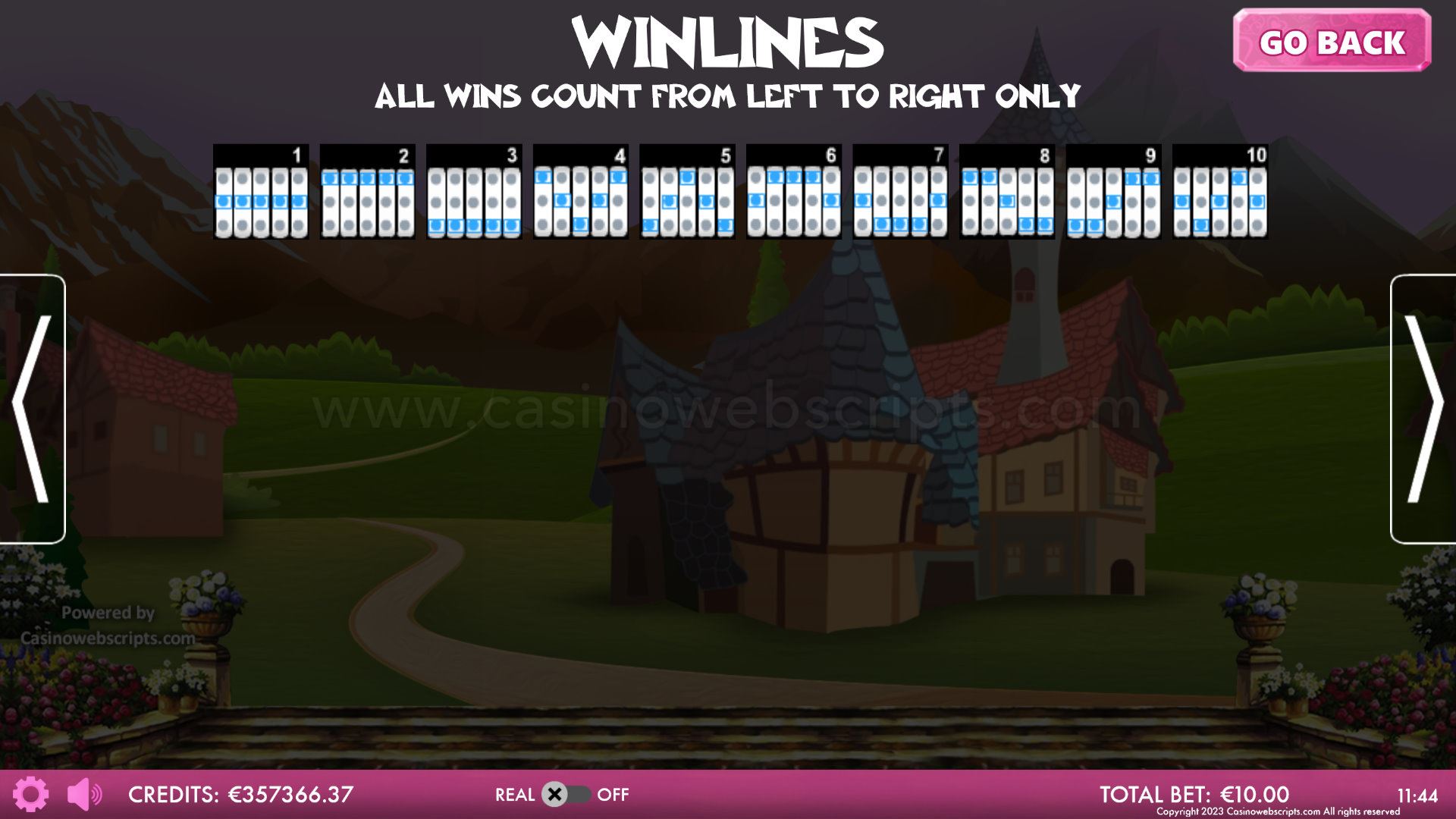 Catz Reel Love HTML5 Mobile and PC - Paylines