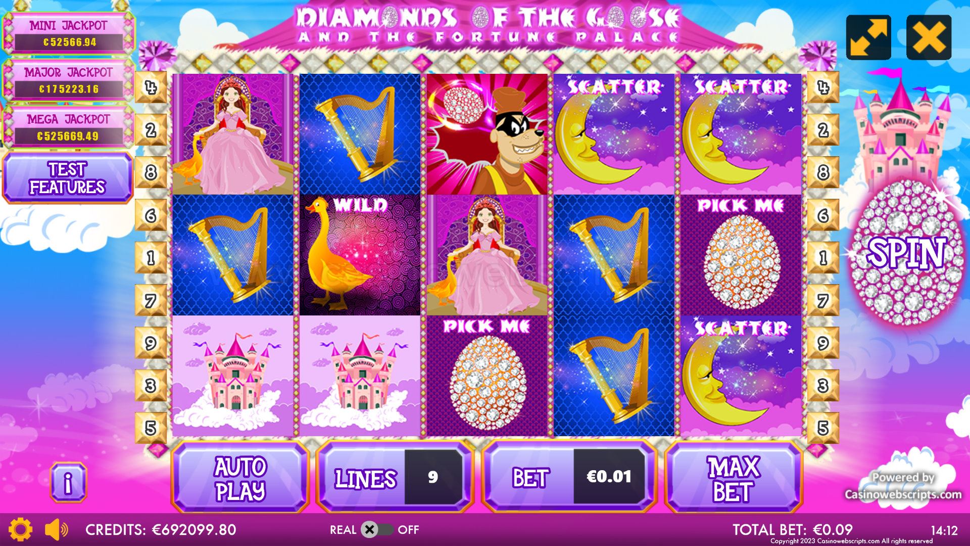 Diamonds of the Goose and The Fortune Palace HTML5 Mobile and PC - Preview