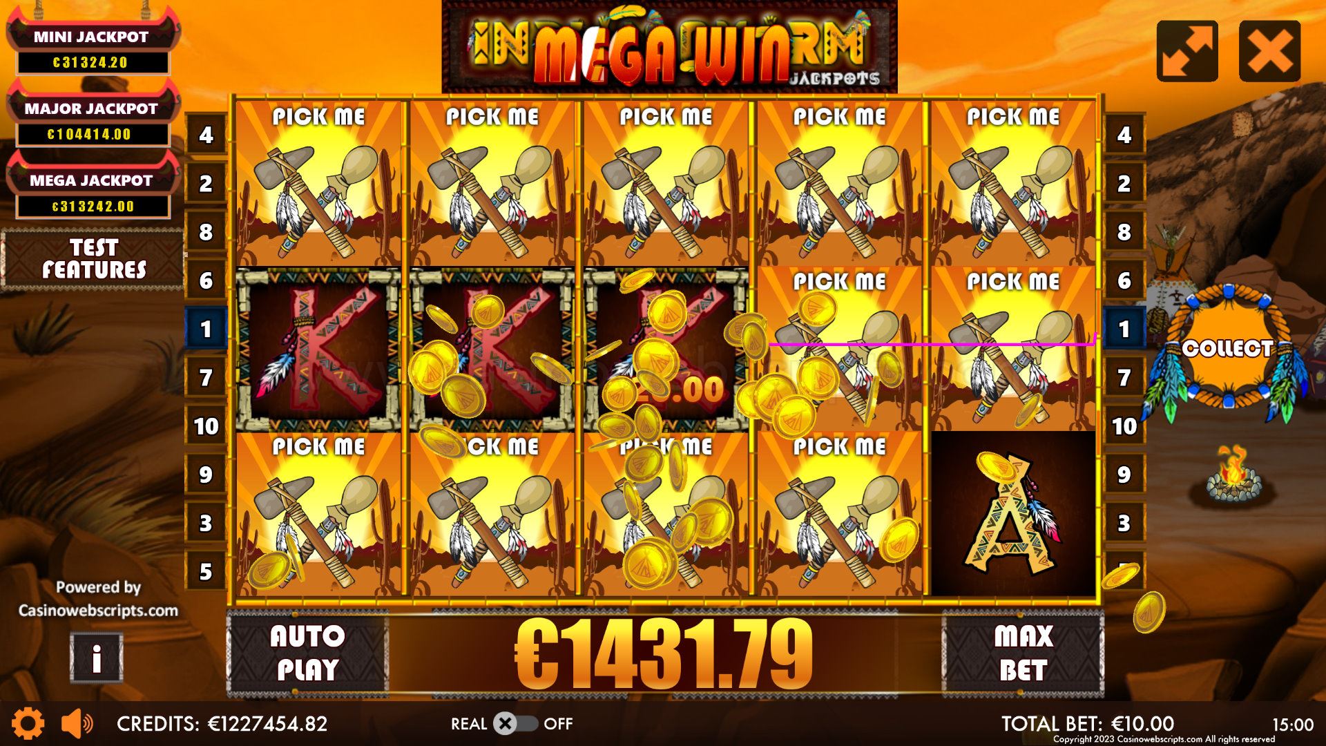 Indian Charm Triple Jackpots HTML5 Mobile and PC big win
