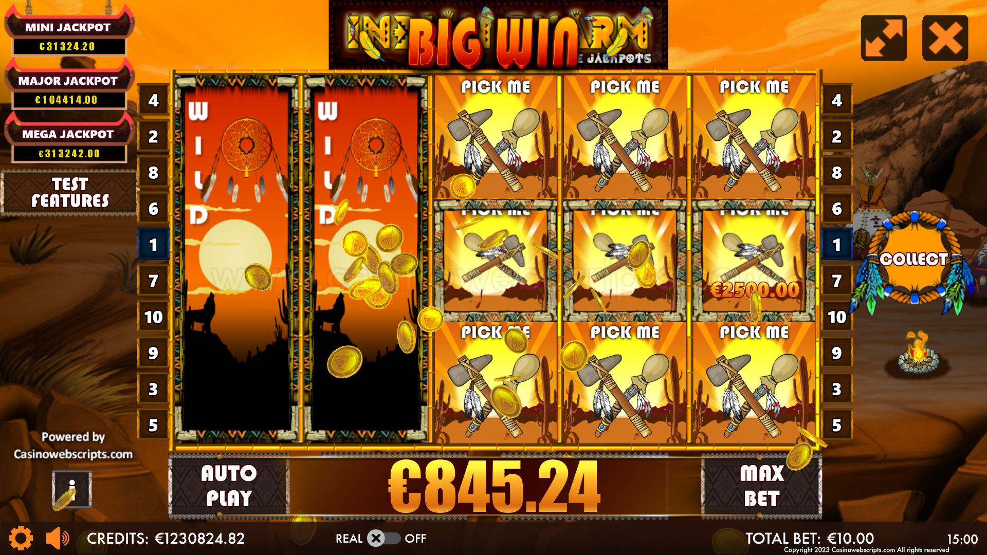 Indian Charm Triple Jackpots HTML5 Mobile and PC - Expanding Wild