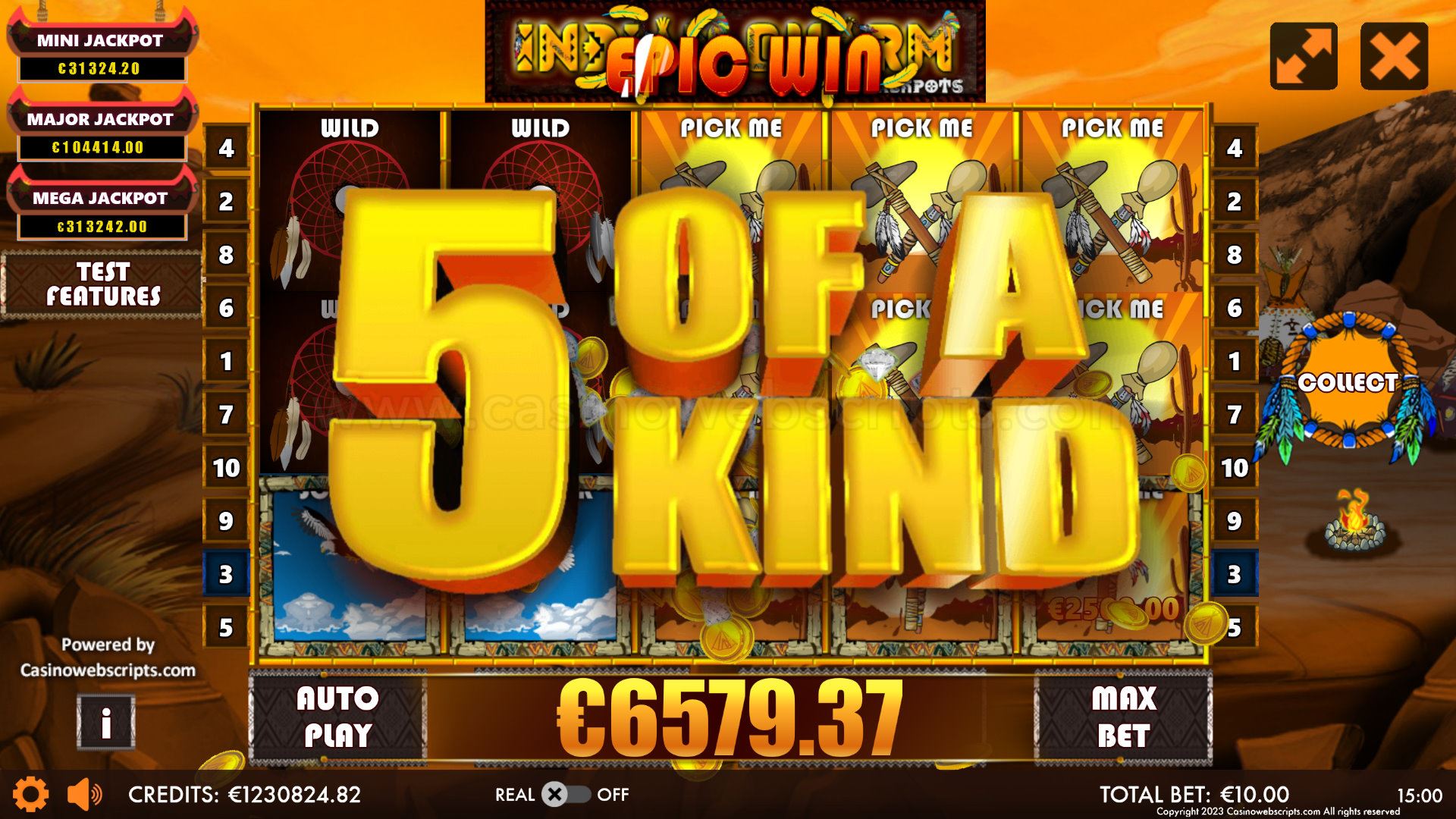 Indian Charm Triple Jackpots HTML5 Mobile and PC - Epic Win