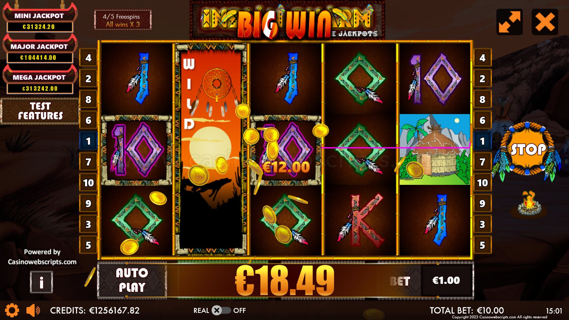 Indian Charm Triple Jackpots HTML5 Mobile and PC free spins