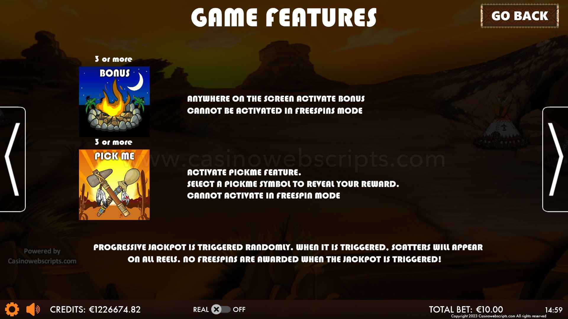 Indian Charm Triple Jackpots HTML5 Mobile and PC - Features #2