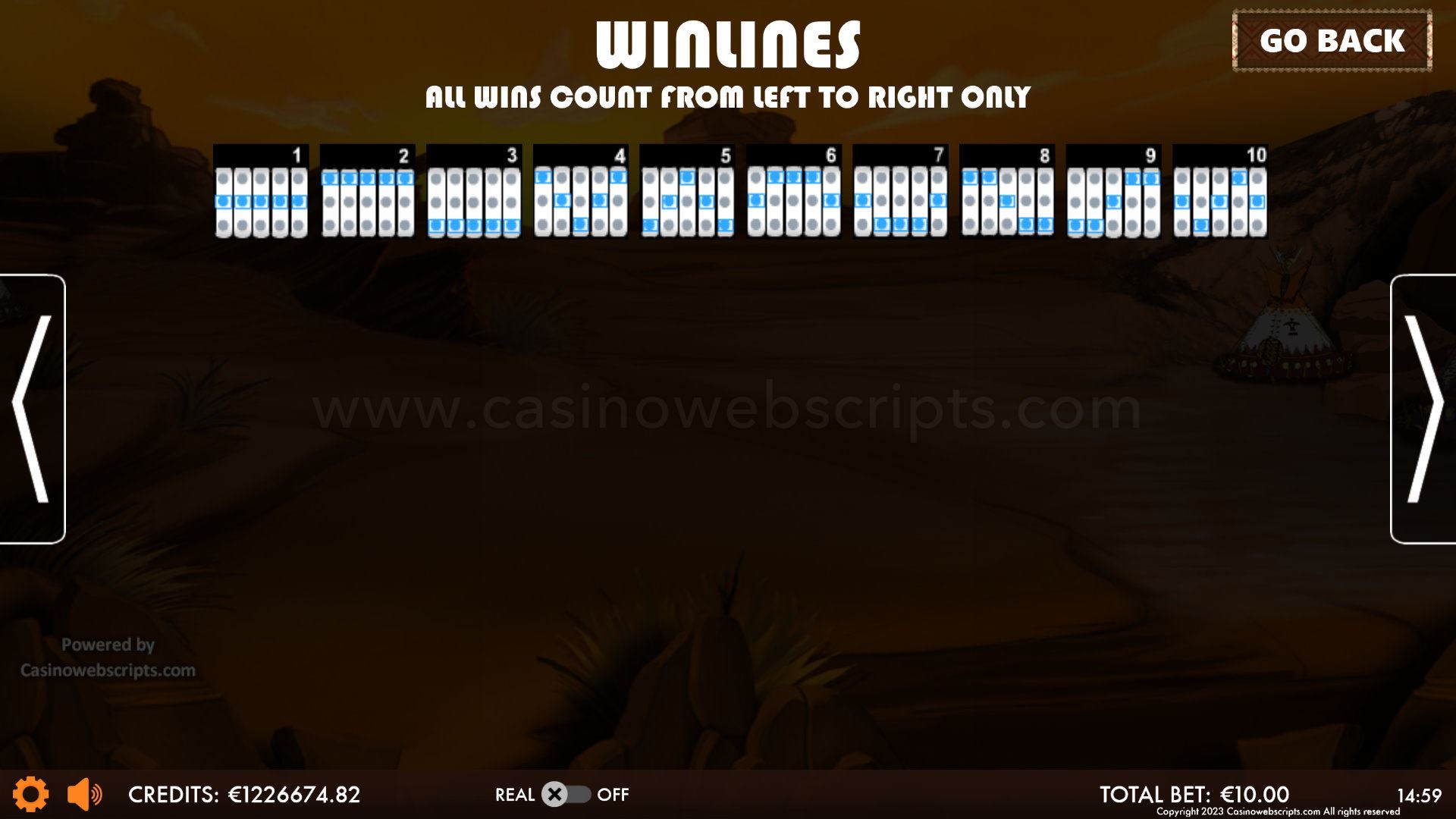 Indian Charm Triple Jackpots HTML5 Mobile and PC - Paylines