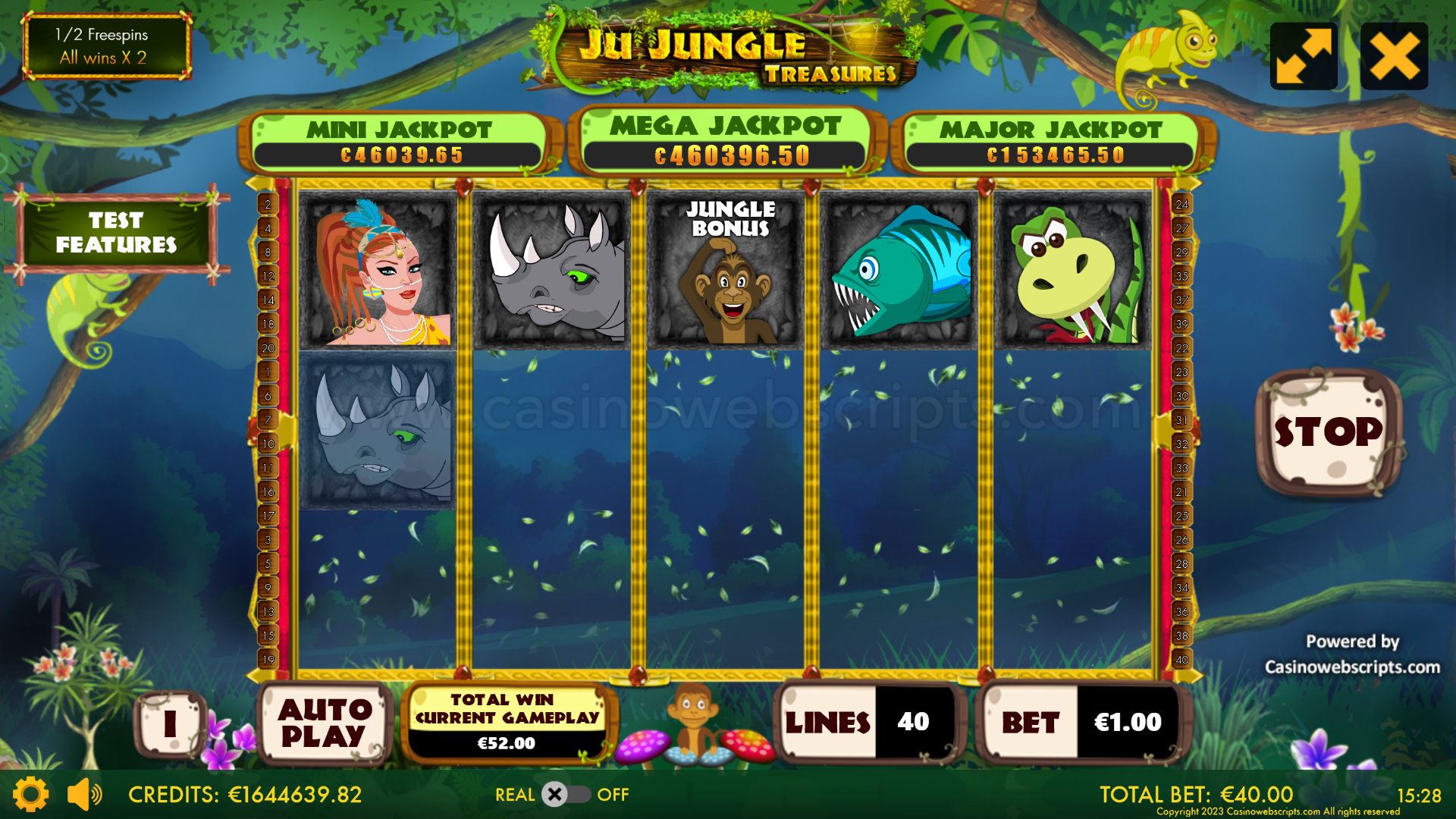 Ju Jungle Treasures Mobile and PC free spins