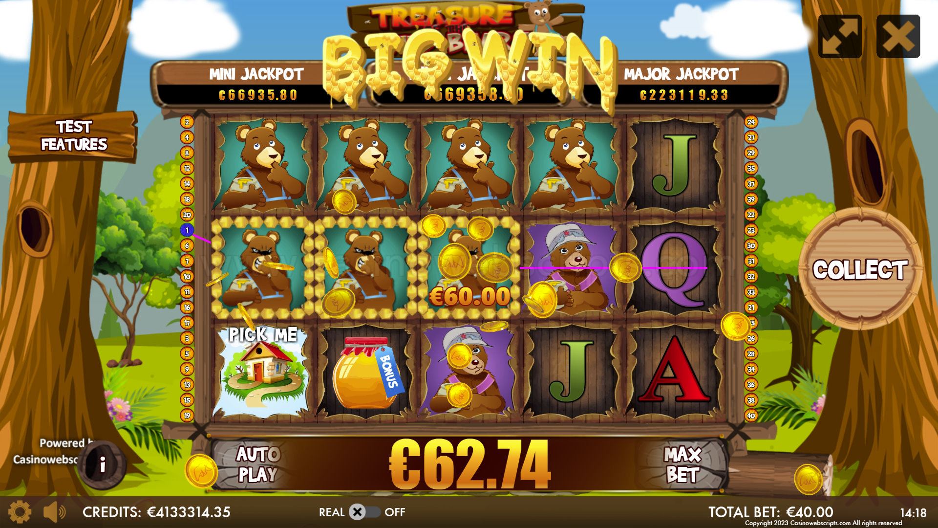 Treasure of the Wild Bears Mobile and PC - Big Win