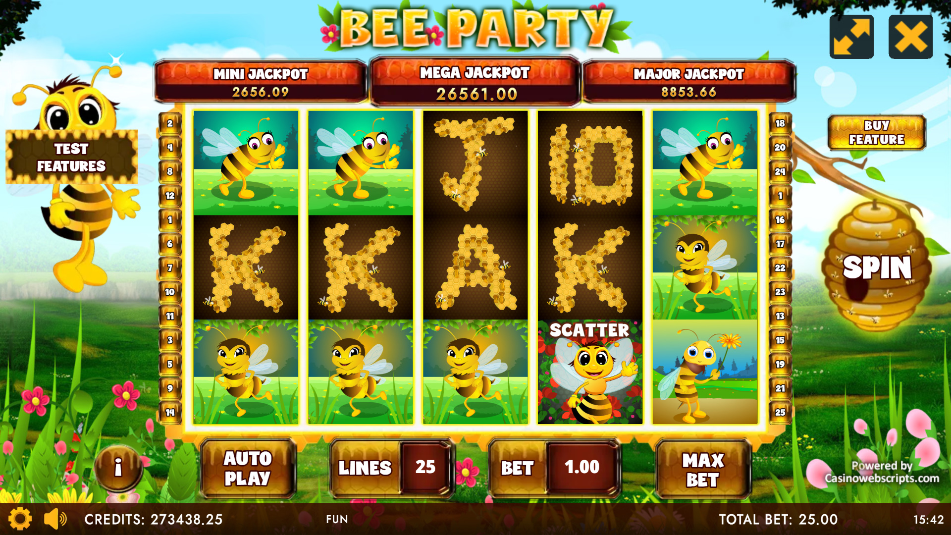 Bee Party HTML5 Mobile and PC base game