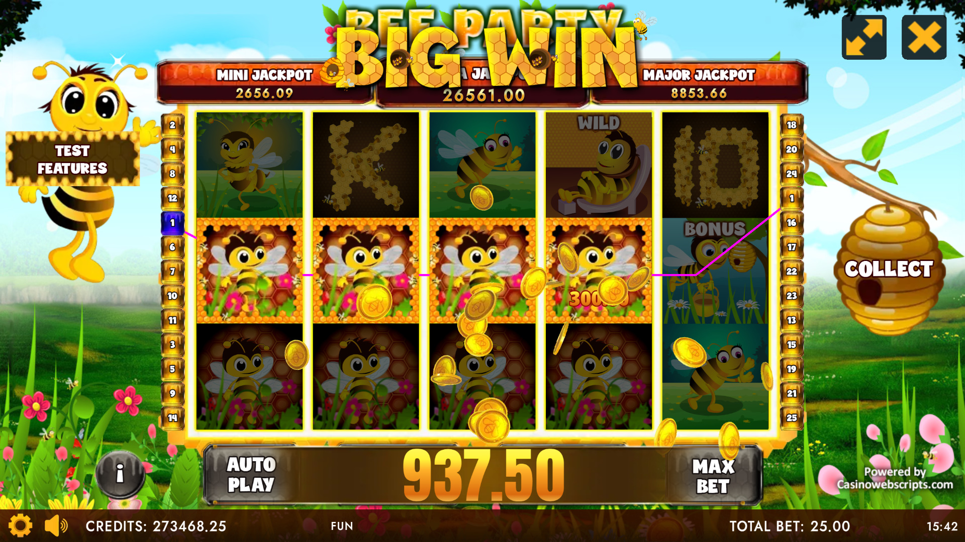 Bee Party HTML5 Mobile and PC - Features #2