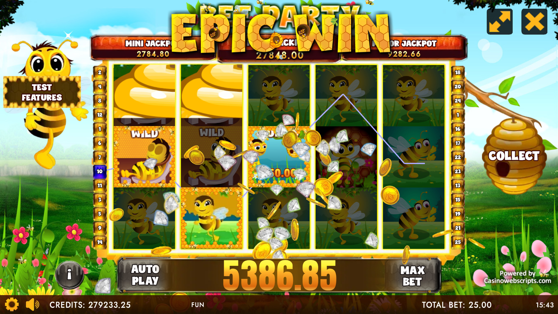 Bee Party HTML5 Mobile and PC - Preview #2