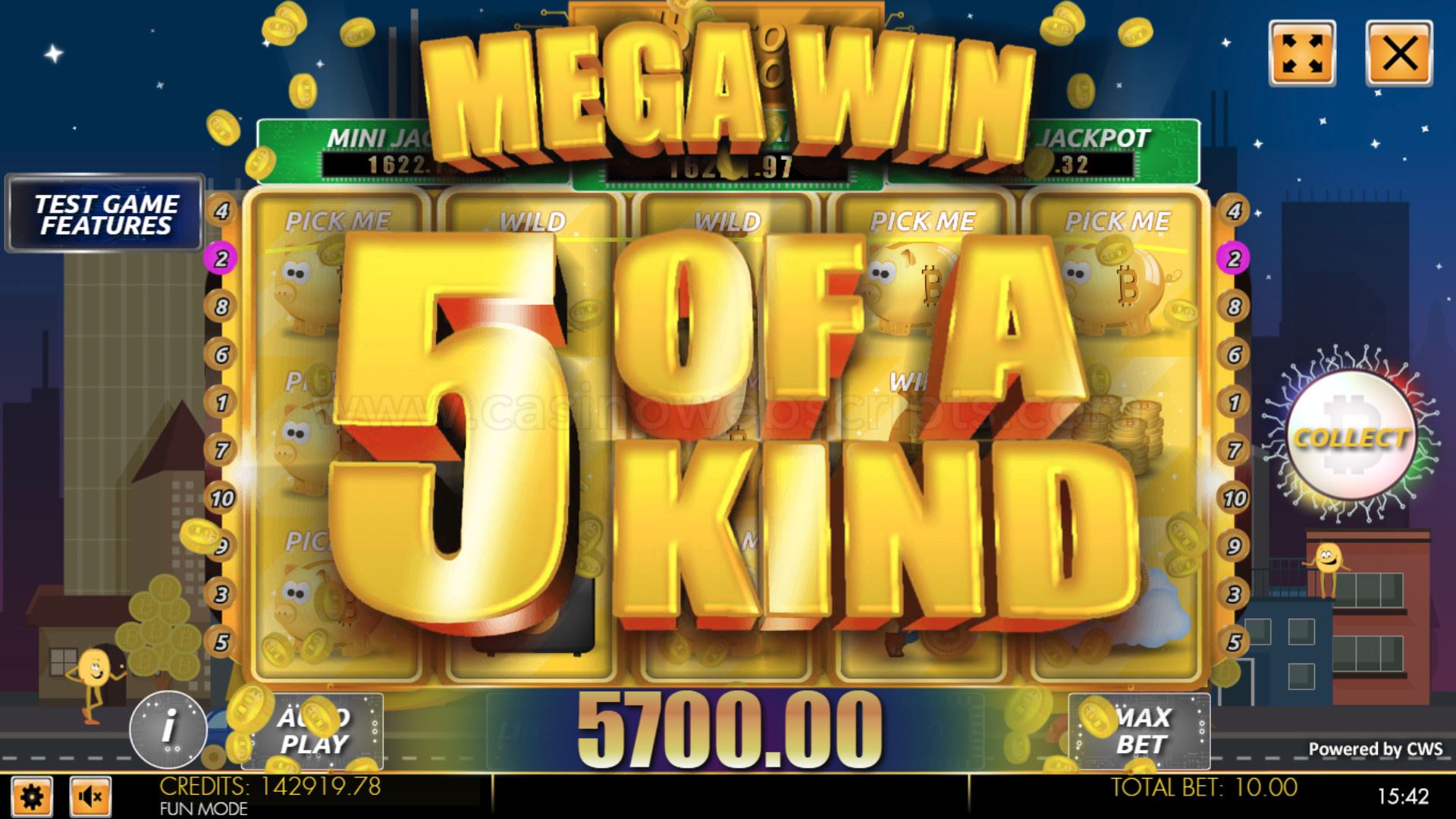 Bitcoin Billion HTML5 Mobile and PC big win