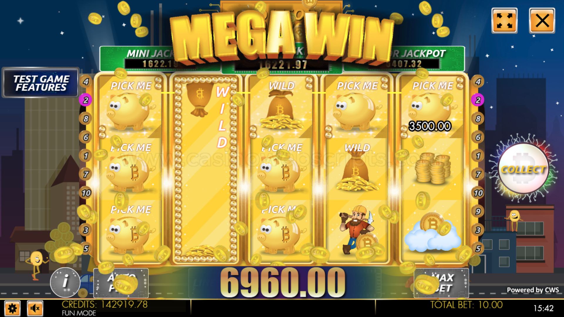 Bitcoin Billion HTML5 Mobile and PC - Expanding Wild