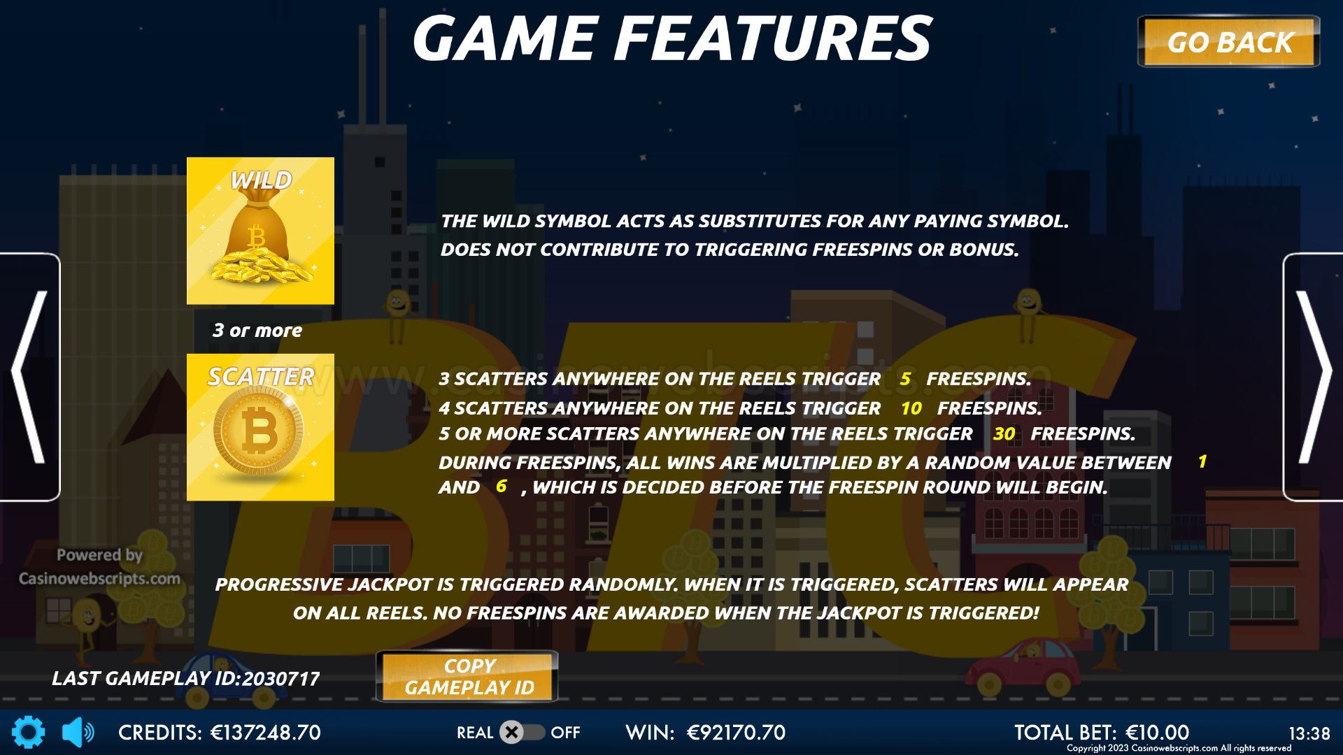 Bitcoin Billion HTML5 Mobile and PC features