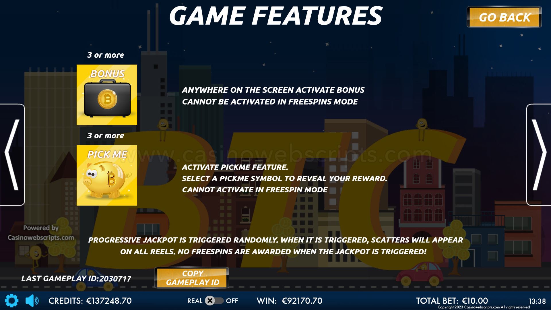 Bitcoin Billion HTML5 Mobile and PC - Features #2