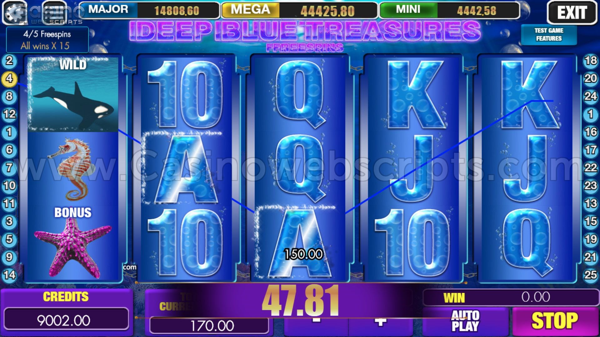 Deep Blue Treasures HTML5 Mobile and PC - Preview #3