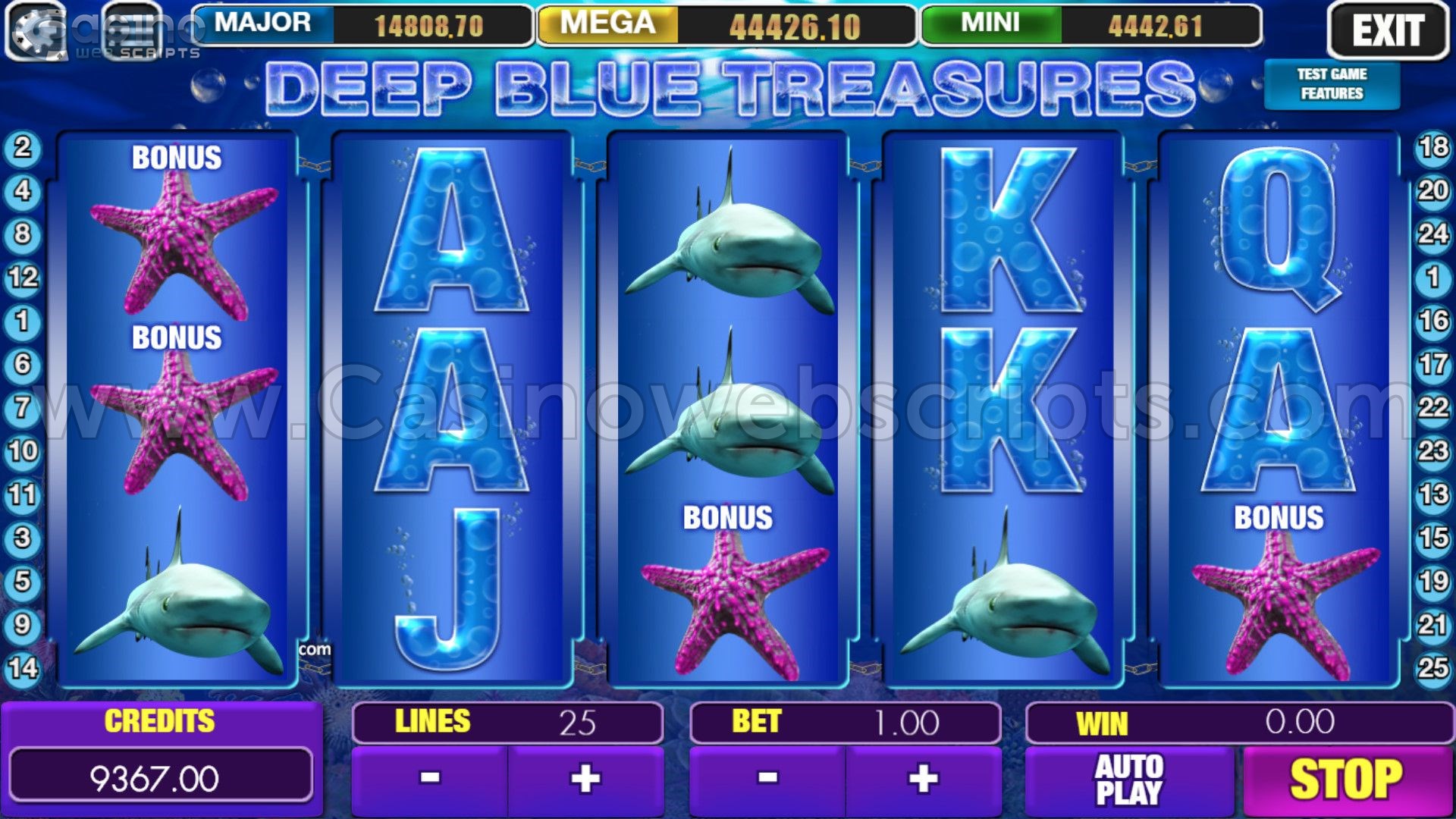 Deep Blue Treasures HTML5 Mobile and PC - Preview #6