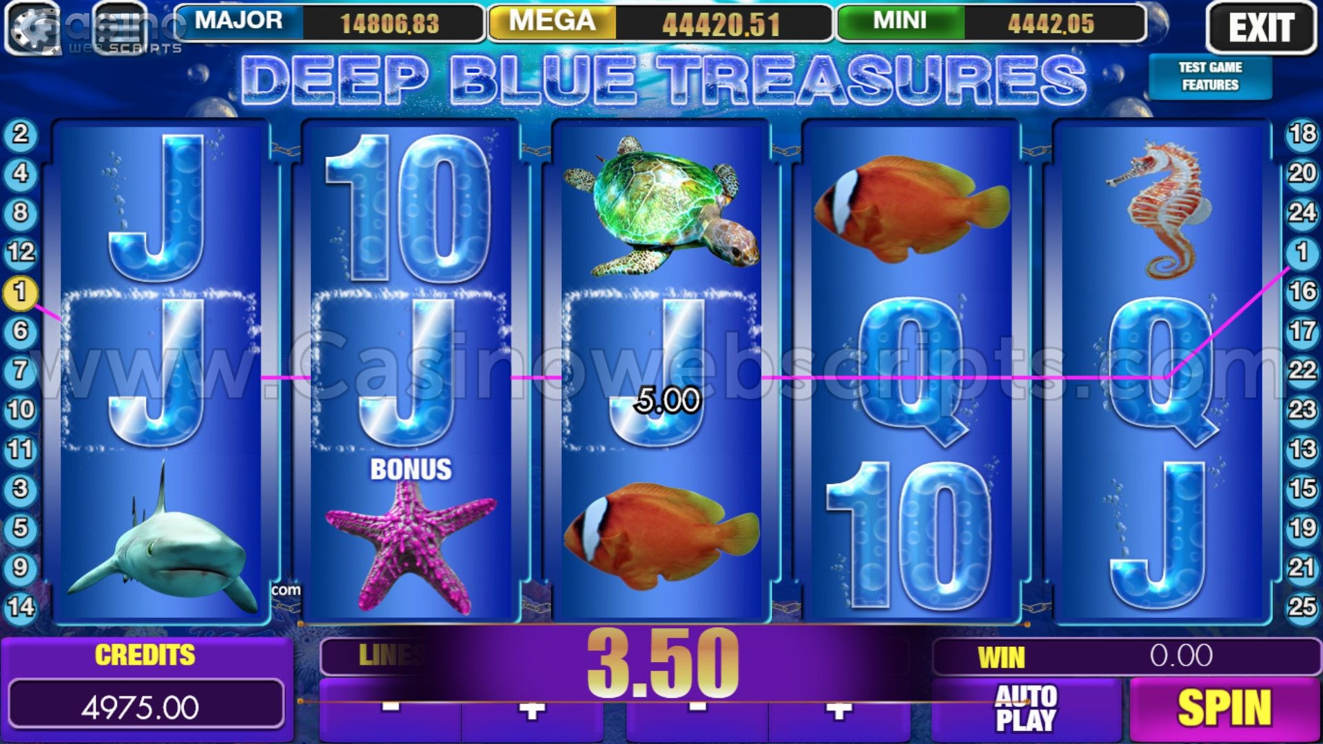 Deep Blue Treasures HTML5 Mobile and PC - Win