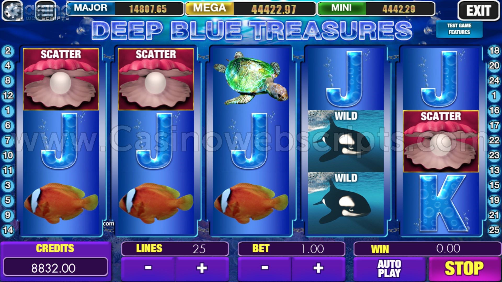 Deep Blue Treasures HTML5 Mobile and PC - Preview #1