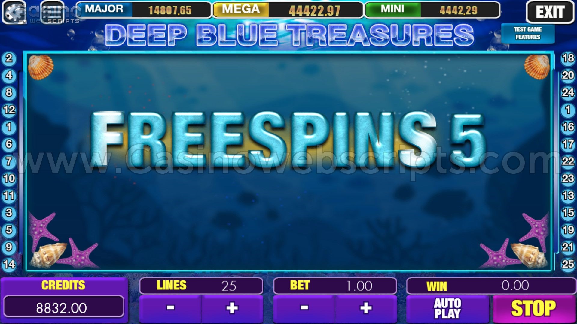 Deep Blue Treasures HTML5 Mobile and PC - FS Trigger
