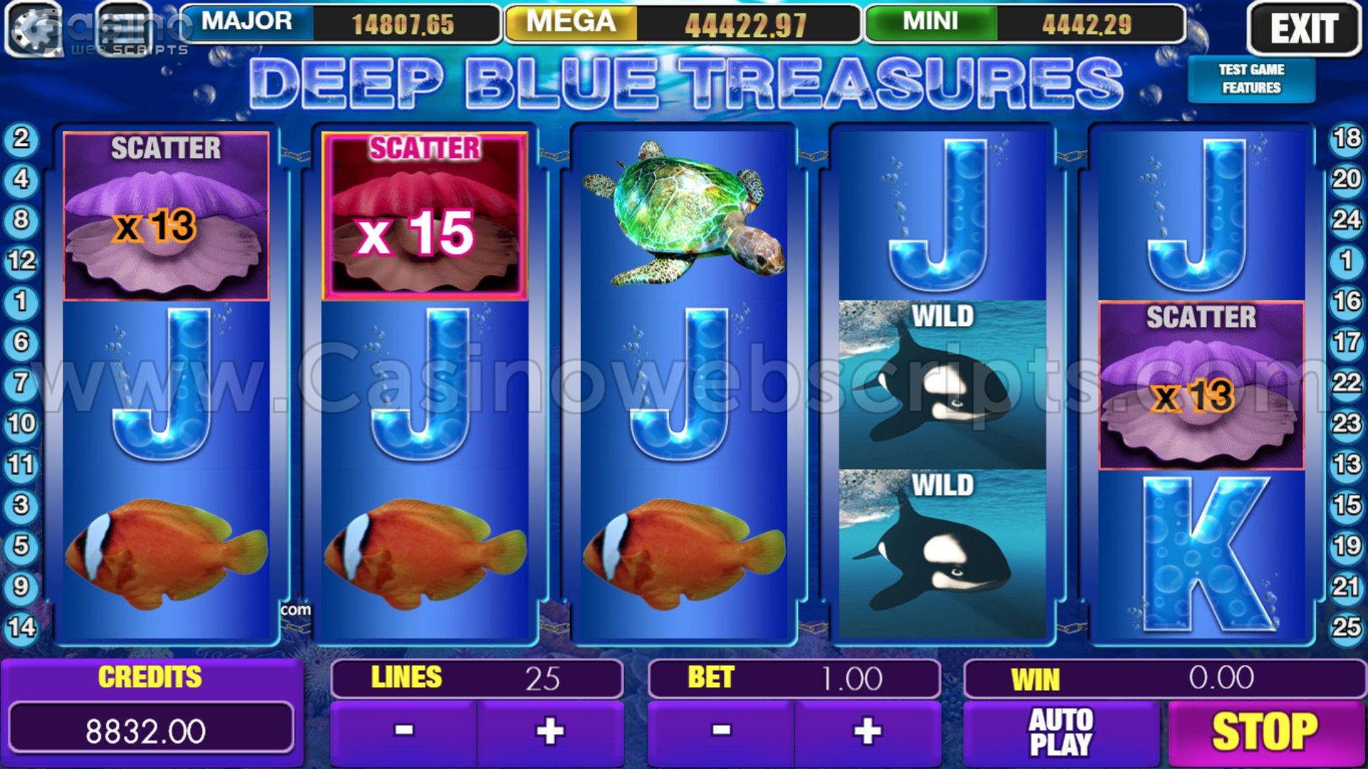 Deep Blue Treasures HTML5 Mobile and PC - Preview #2
