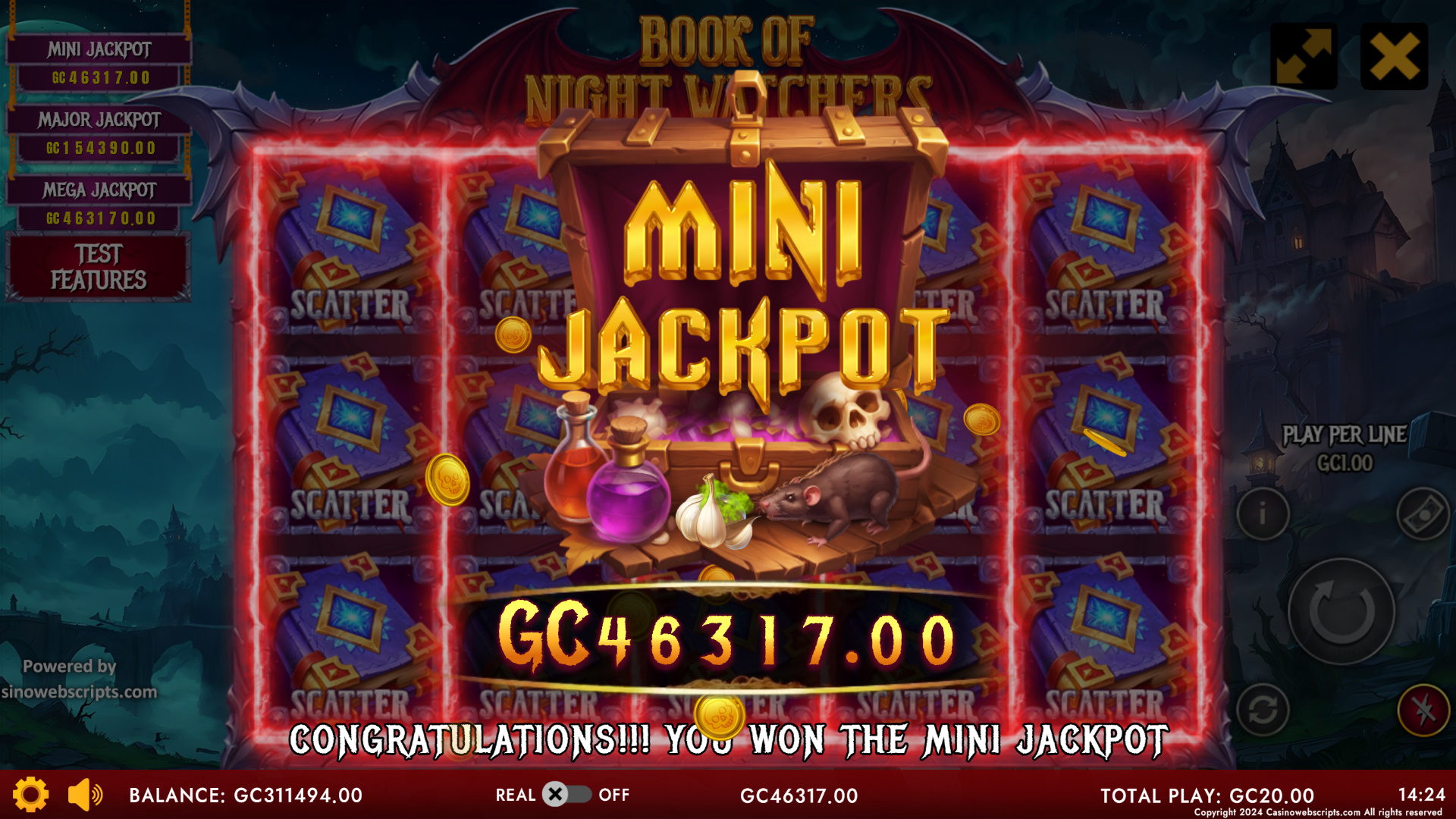 Book Of Night Watchers - Jackpot