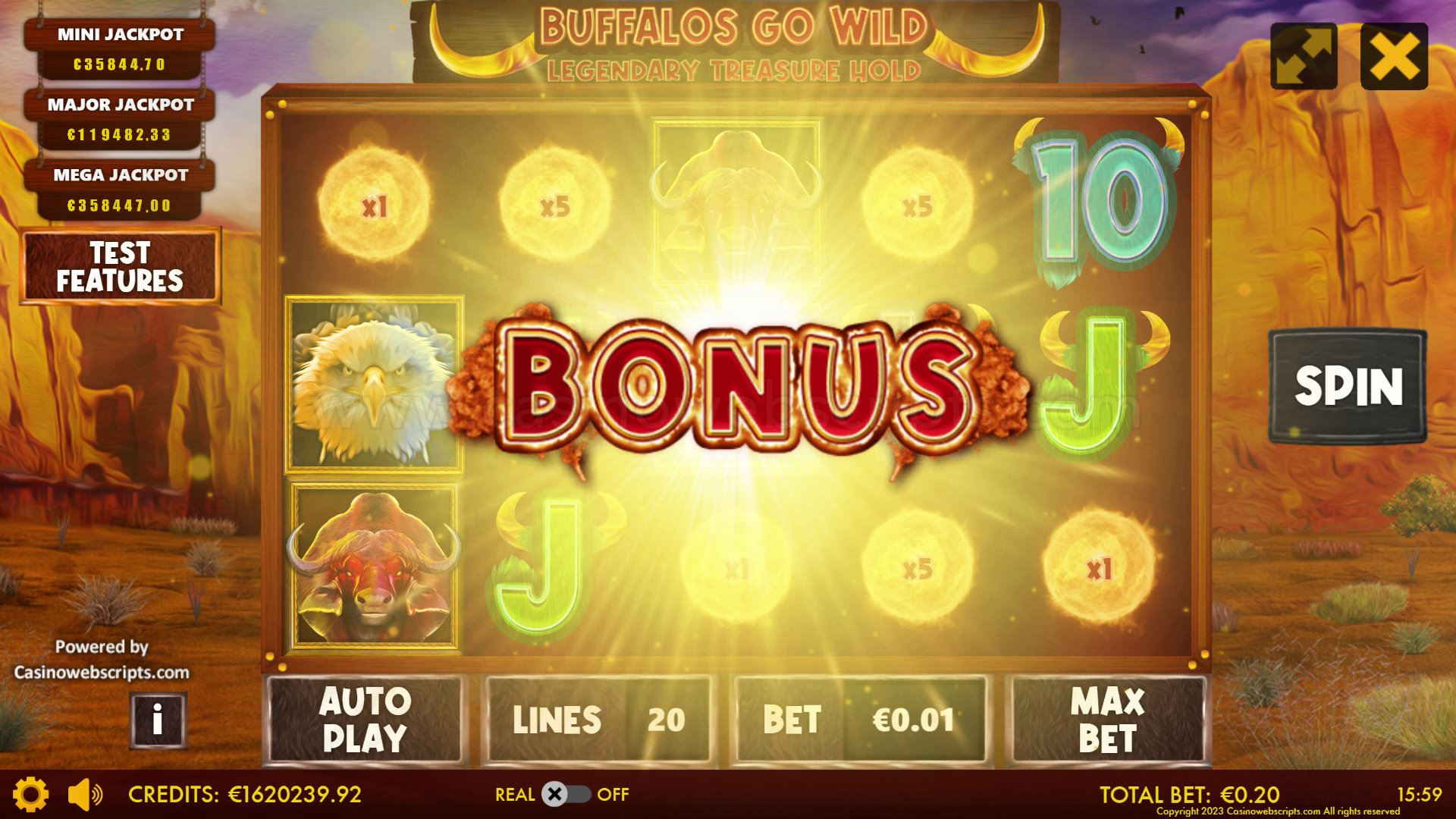 Buffalos Go Wild - Legendary Treasure Hold - Preview #6