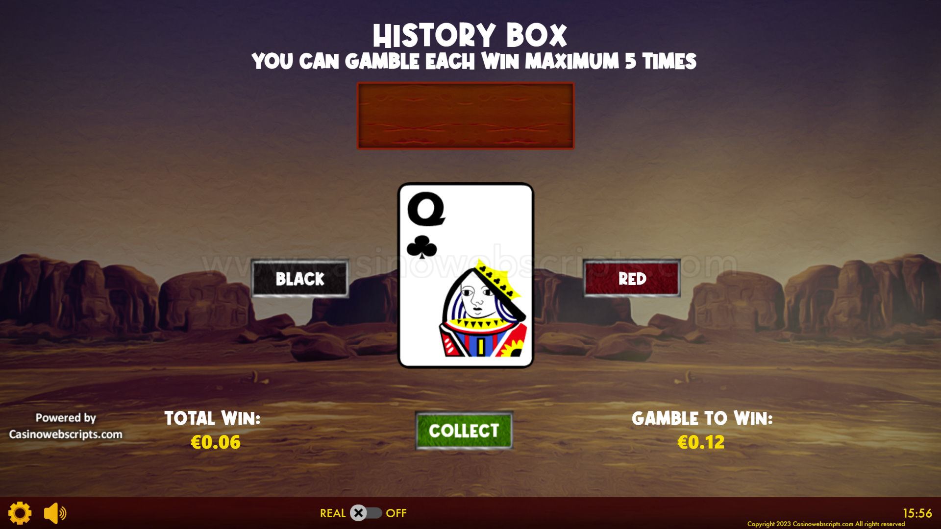 Buffalos Go Wild - Legendary Treasure Hold - Gamble