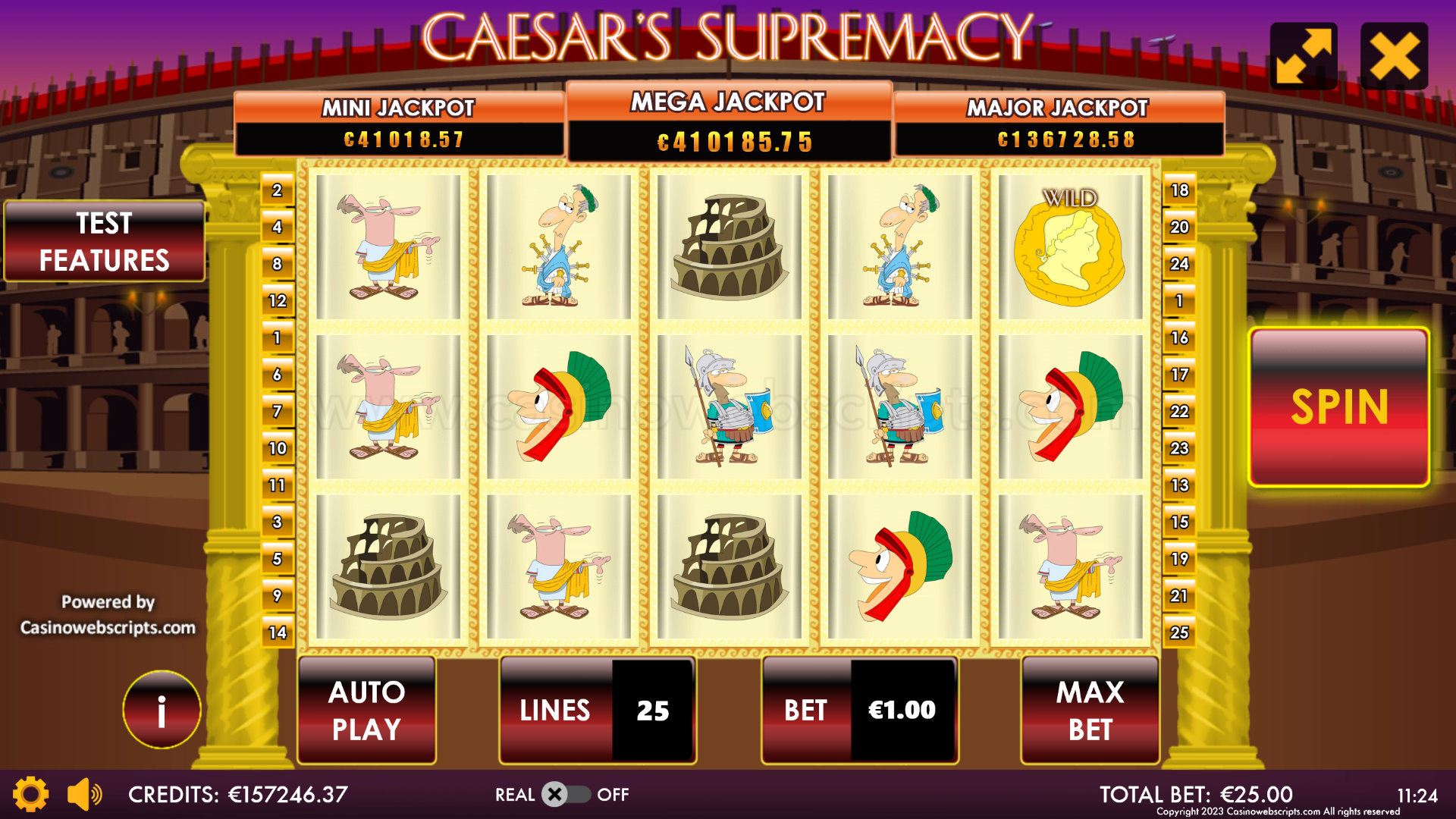 Caesar Supremacy HTML5 Mobile and PC - Preview