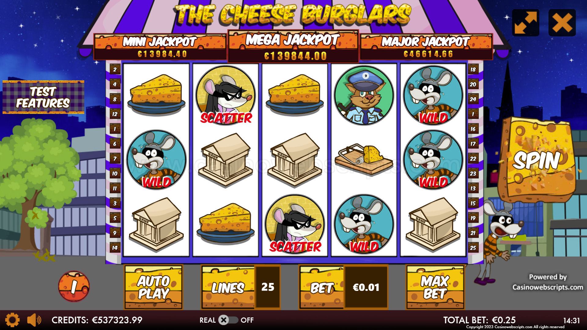 Cheese Burglars HTML5 Mobile and PC base game
