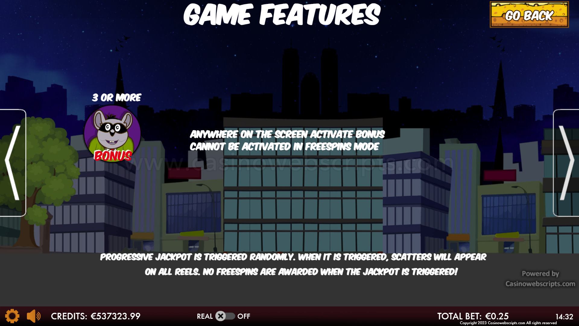 Cheese Burglars HTML5 Mobile and PC - Features #2