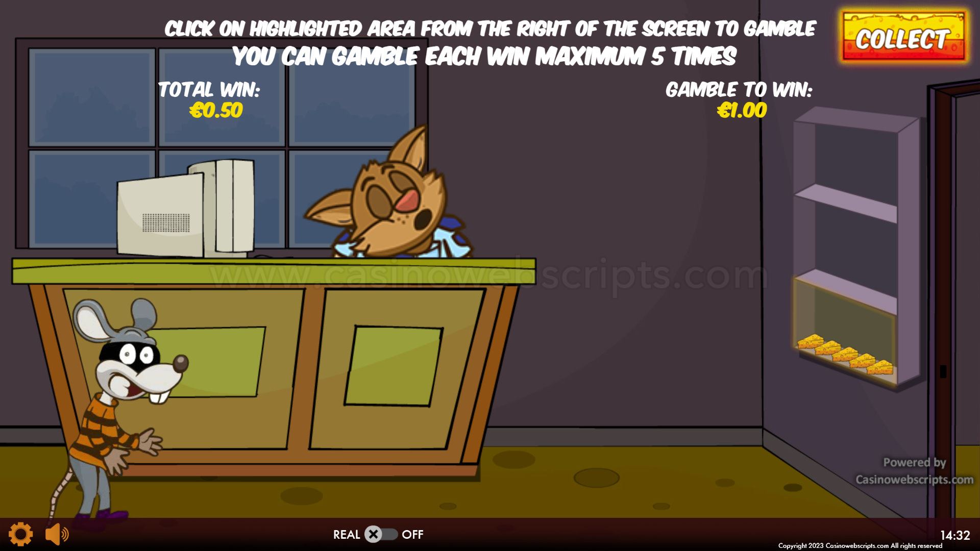 Cheese Burglars HTML5 Mobile and PC - Gamble
