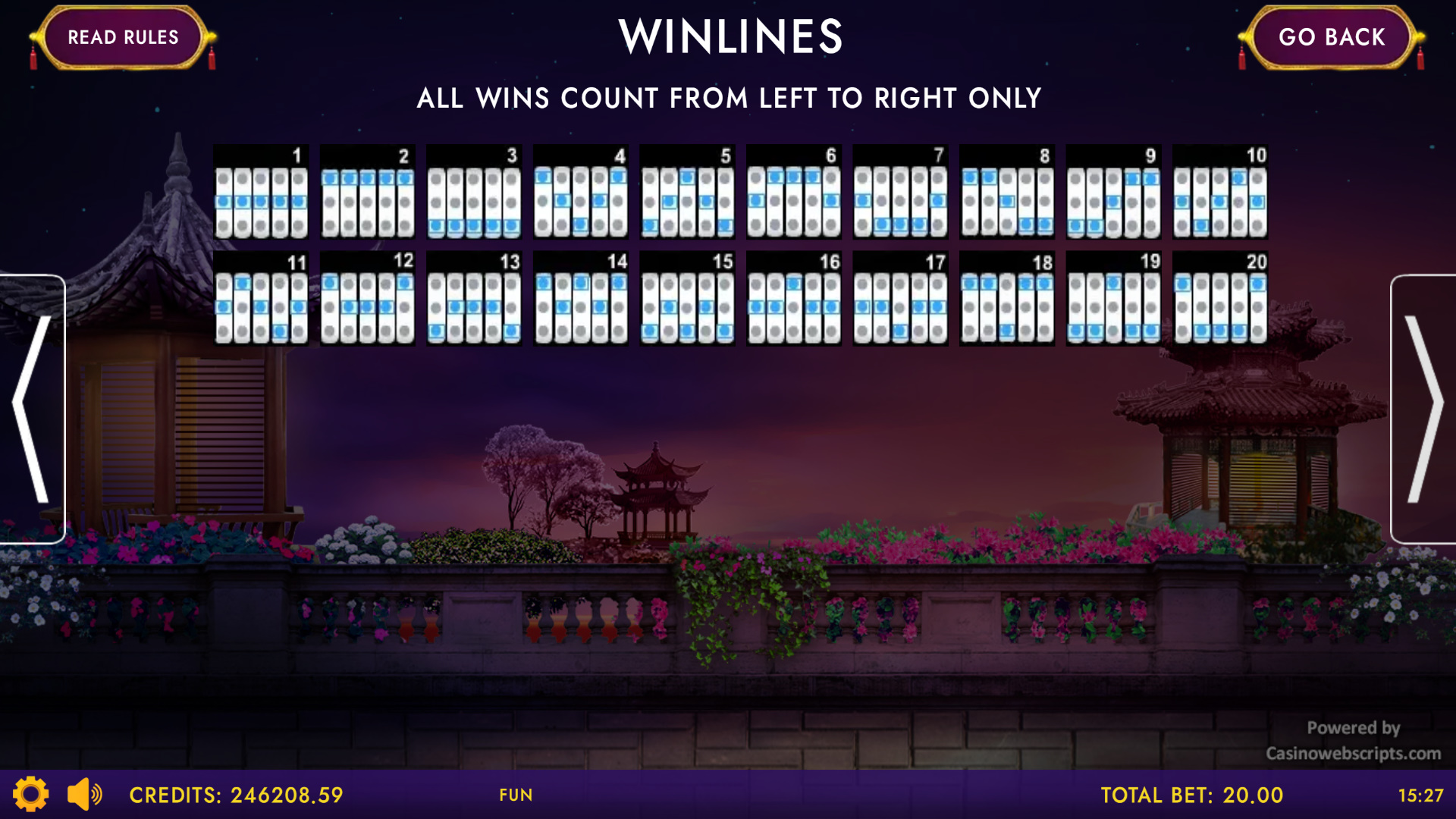 Chinese Lucky Year - Paylines