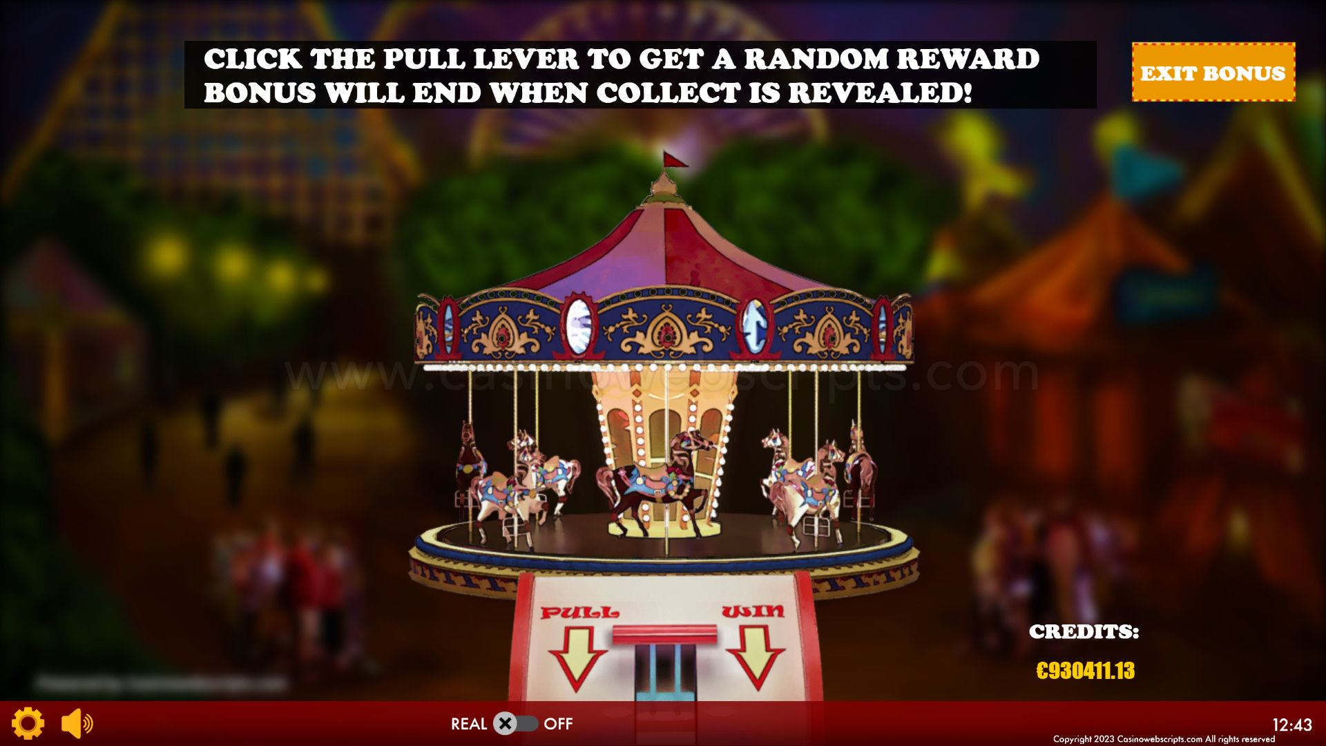 Circus of Fortune HTML5 Mobile and PC - BONUS REVEAL