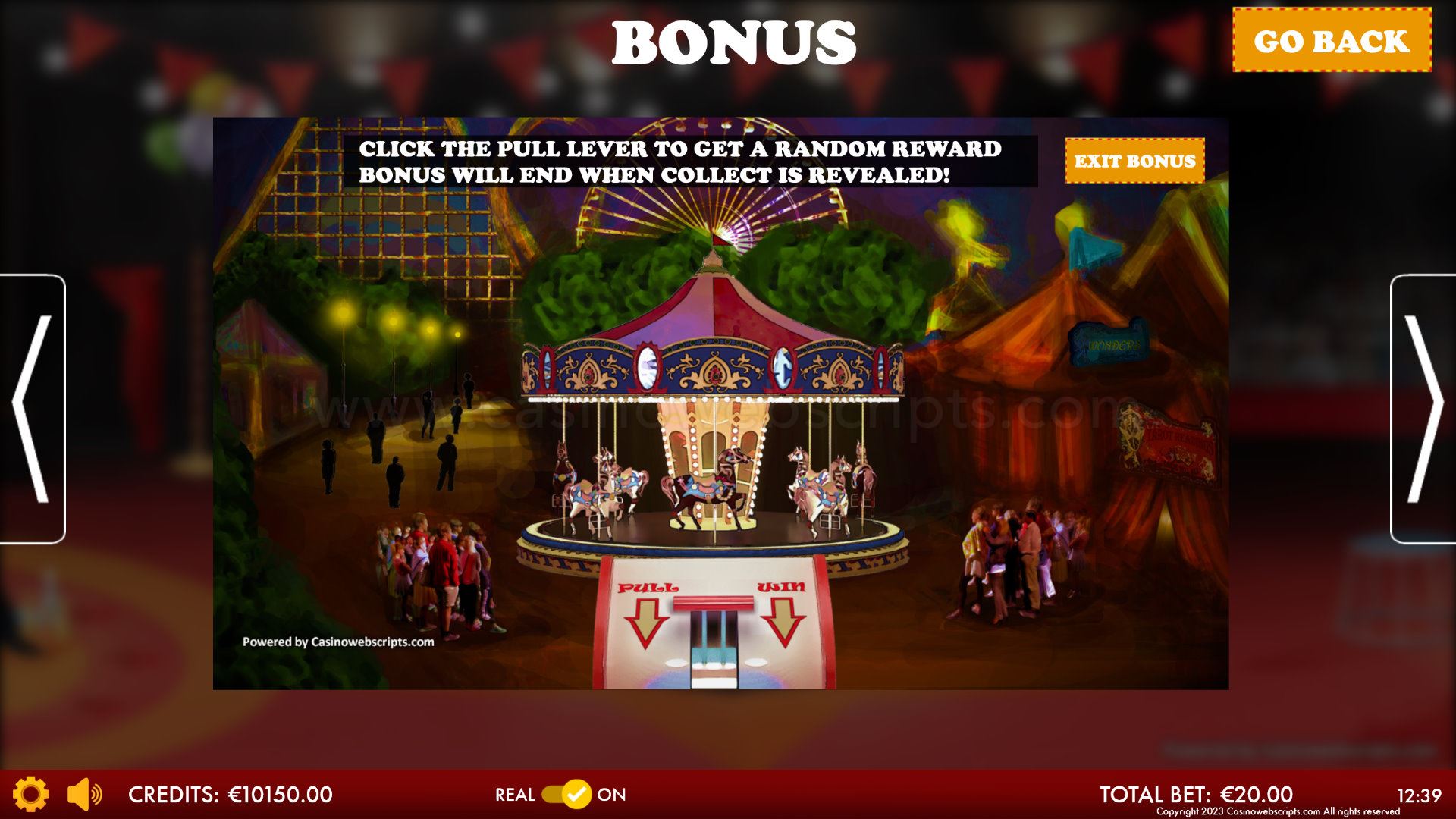 Circus of Fortune HTML5 Mobile and PC - Preview #1