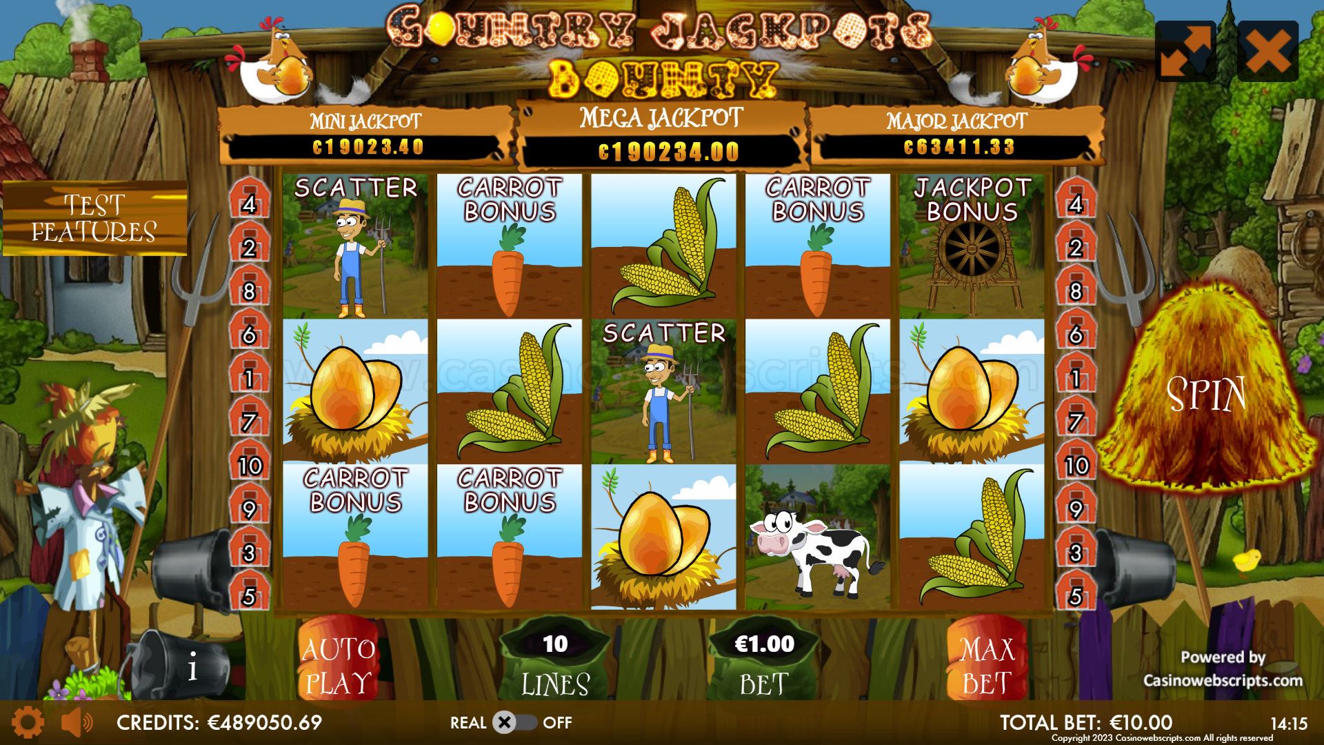 Country Jackpots Bounty Mobile and PC base game