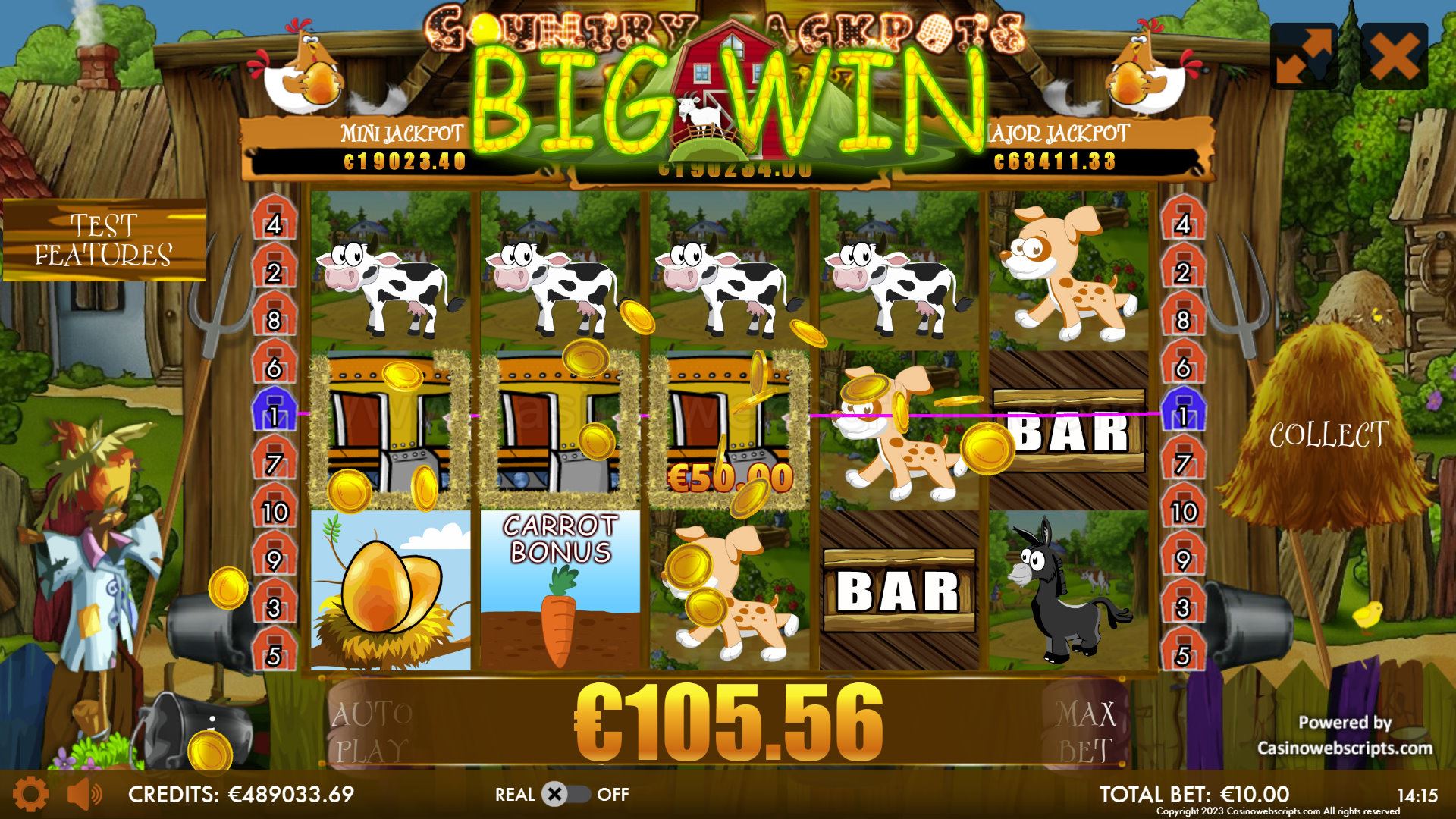 Country Jackpots Bounty Mobile and PC - Big Win