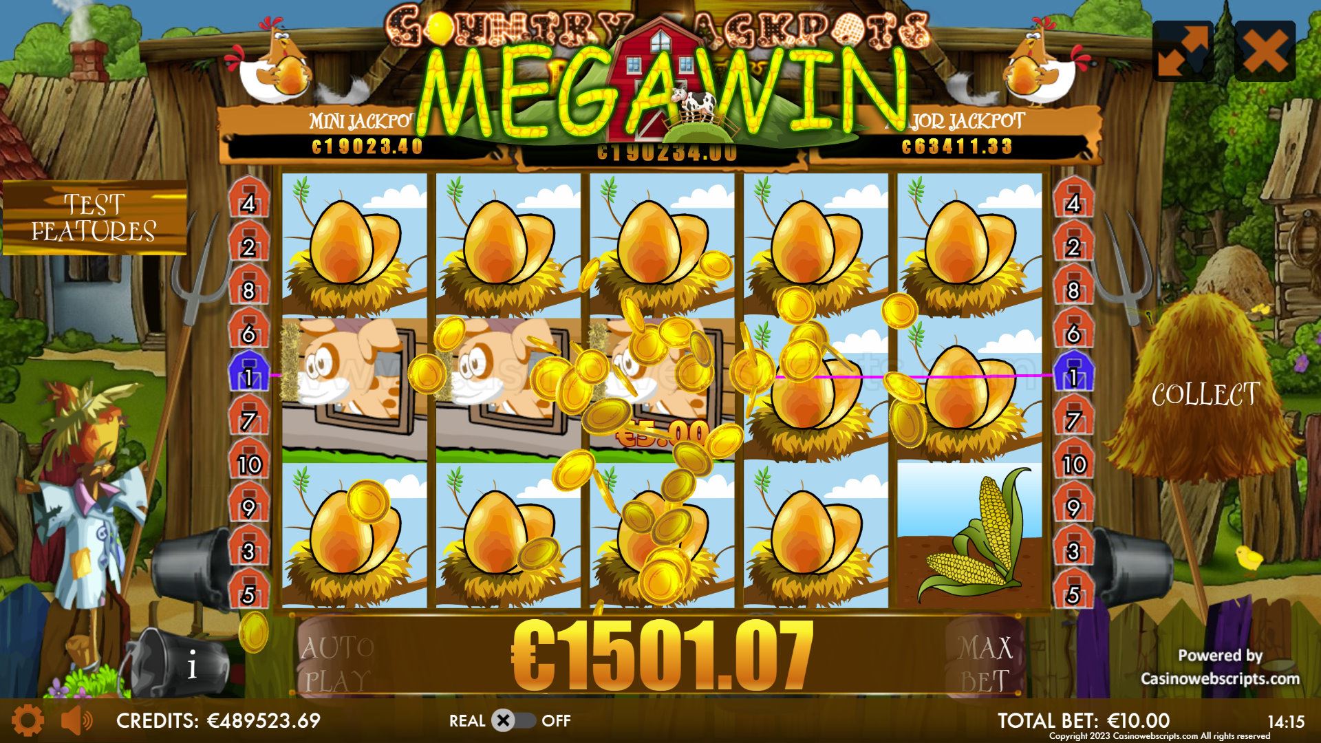 Country Jackpots Bounty Mobile and PC big win