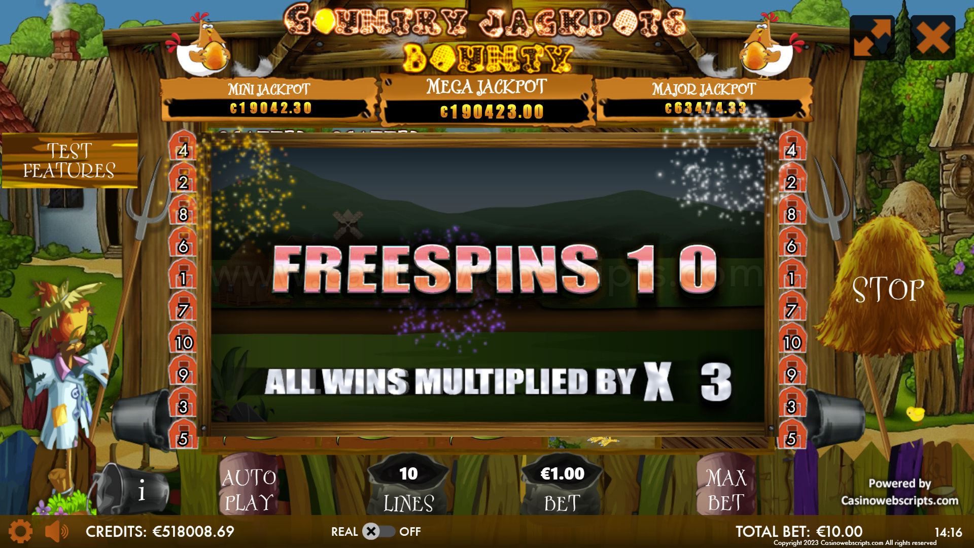 Country Jackpots Bounty Mobile and PC - FS Trigger