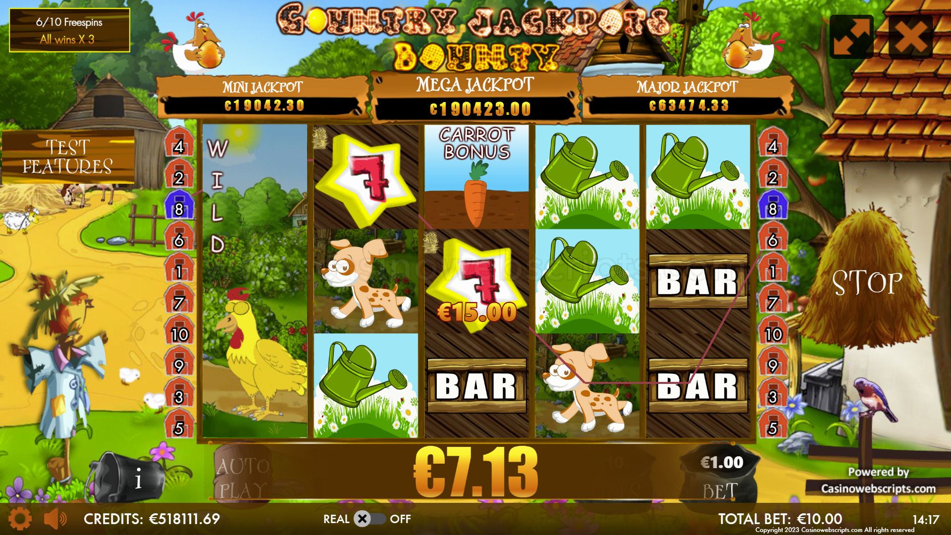 Country Jackpots Bounty Mobile and PC free spins
